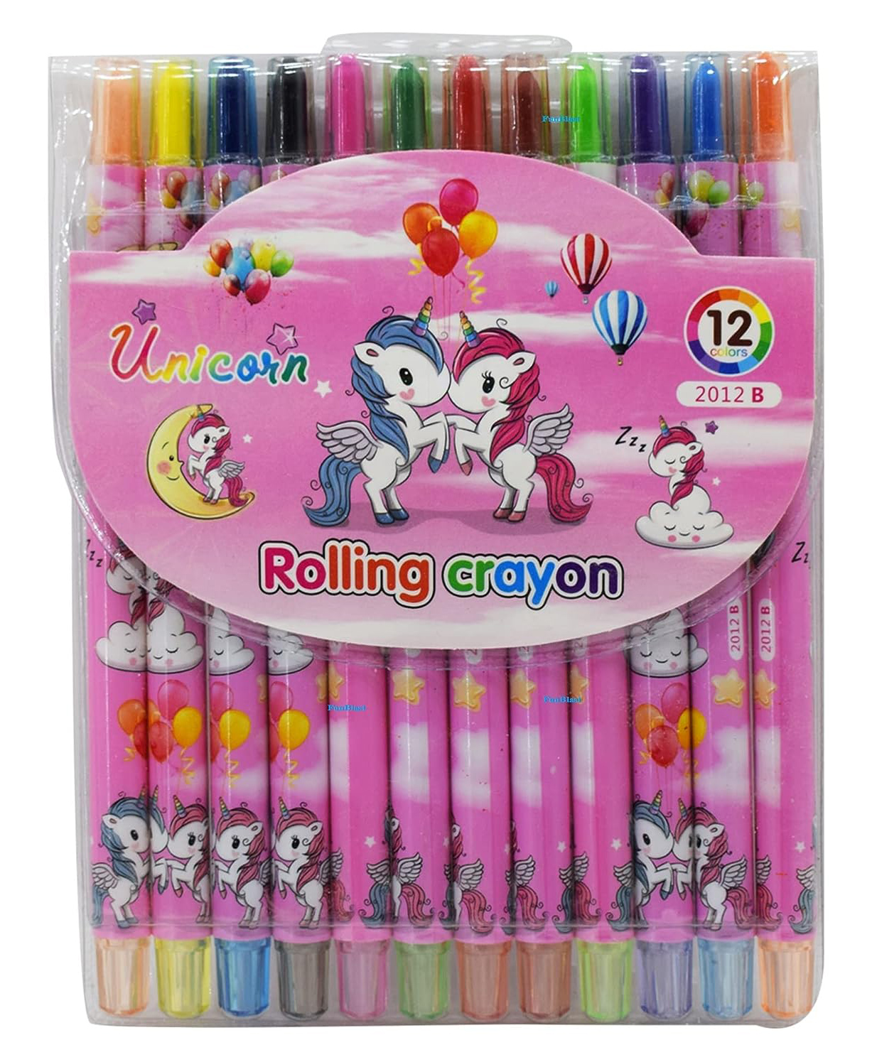 FunBlast Crayon Colour Set for Kids 12 Pcs - Design May Vary-picture-21
