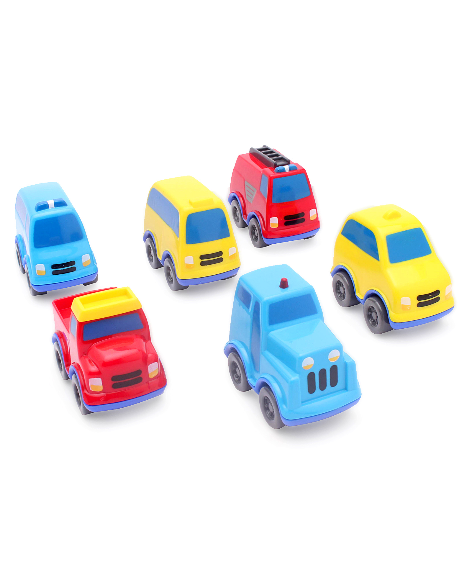 Giggles Mini Vehicle Series Gift Pack of 6 - Multicoloured-picture-32