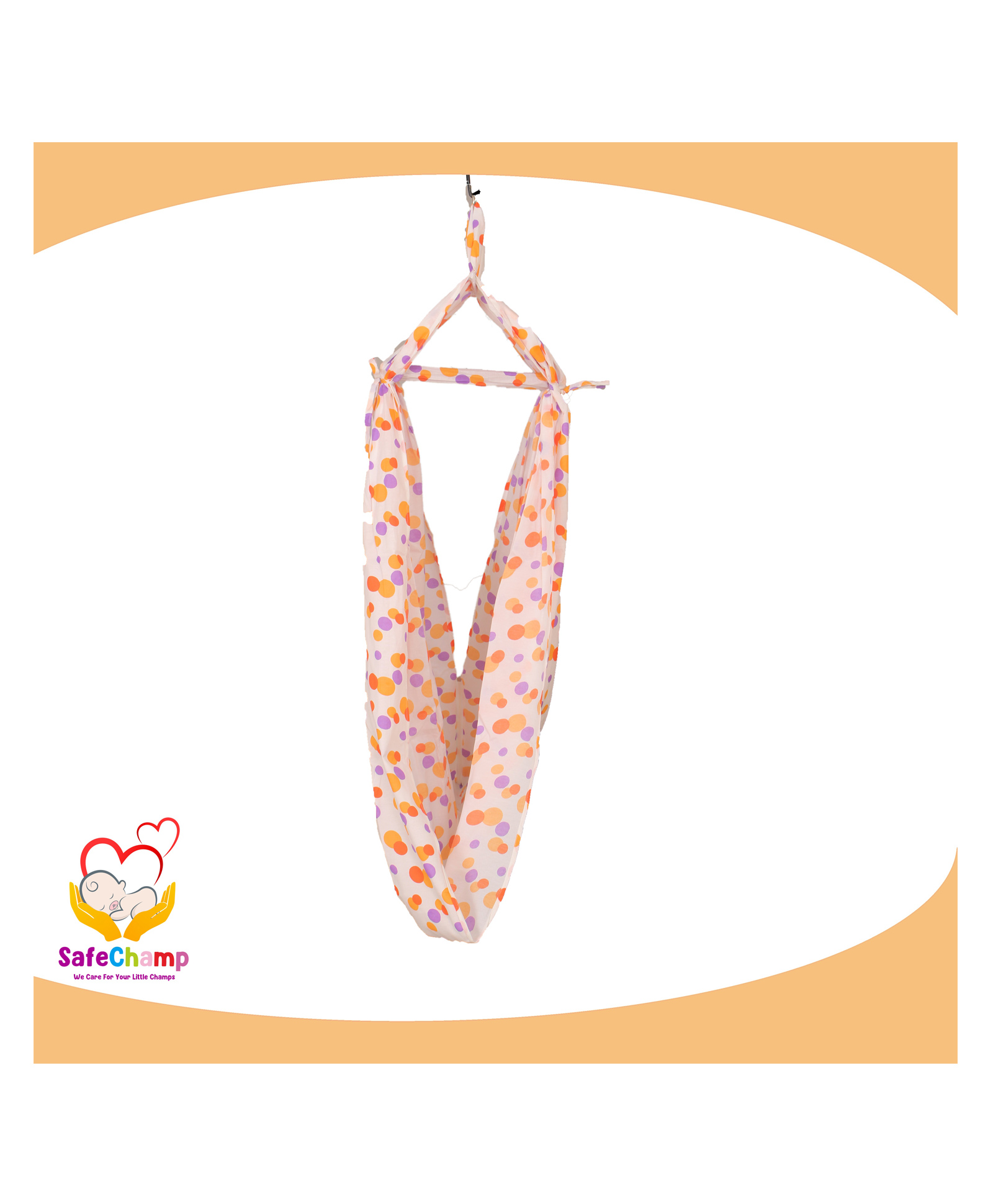 SafeChamp Bambino Baby Cradle Cloth with Seperator  - Orange-image-12