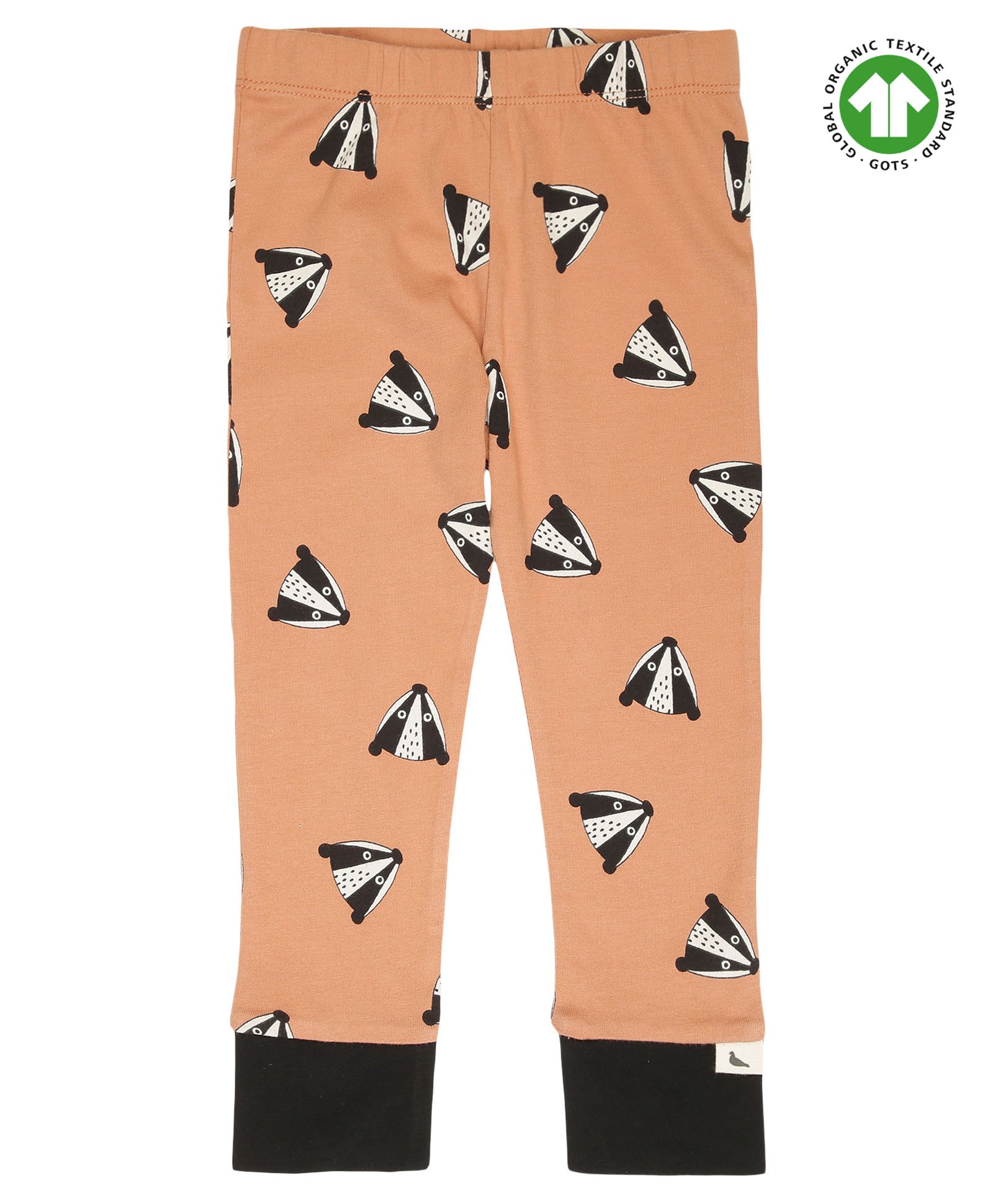 Turtledove London Full Length Leggings Fox Face Print- Peach-image-11