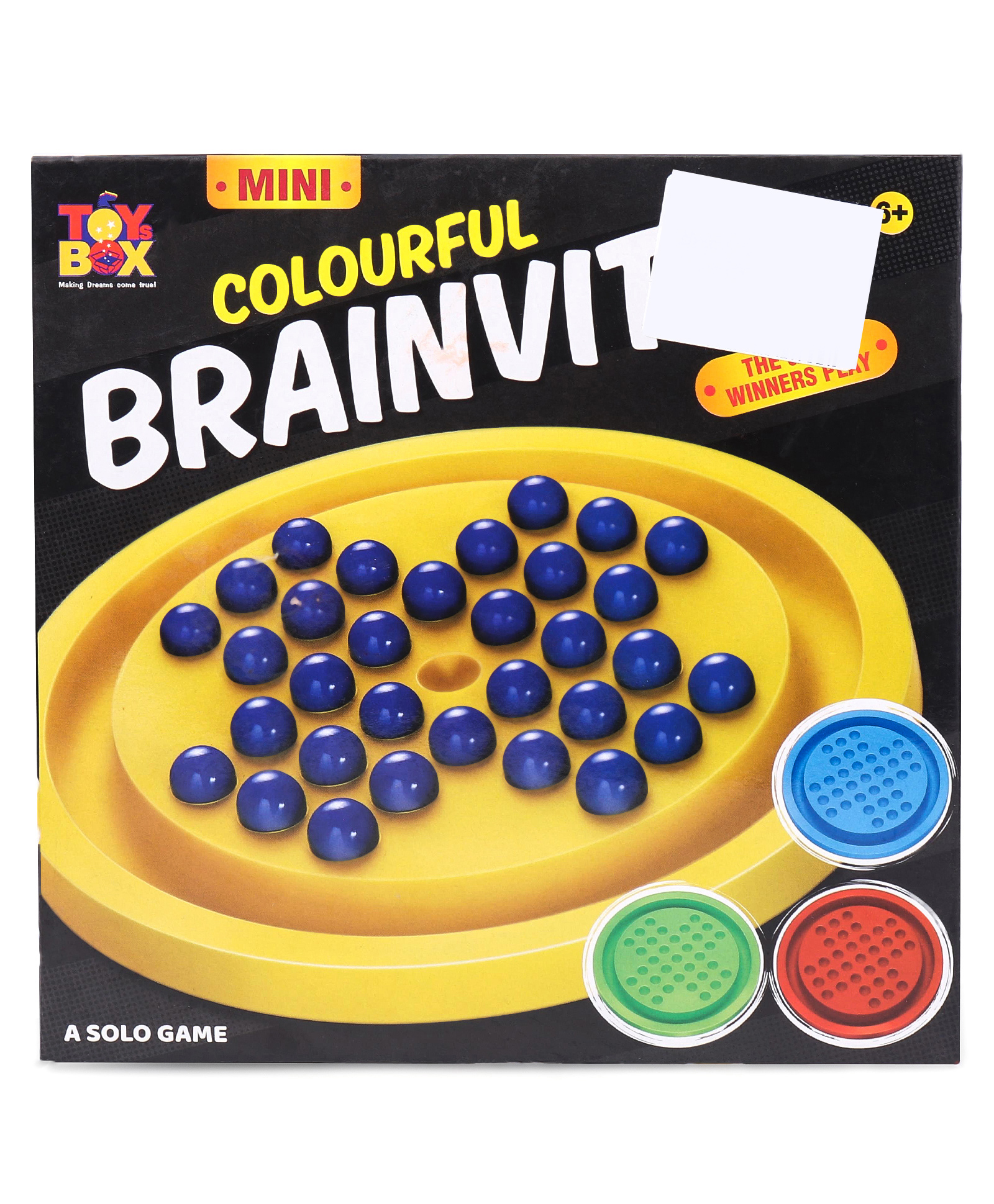 Toysbox Mini Colourful Brainvita Board Game - ( Colour May Vary )-picture-21