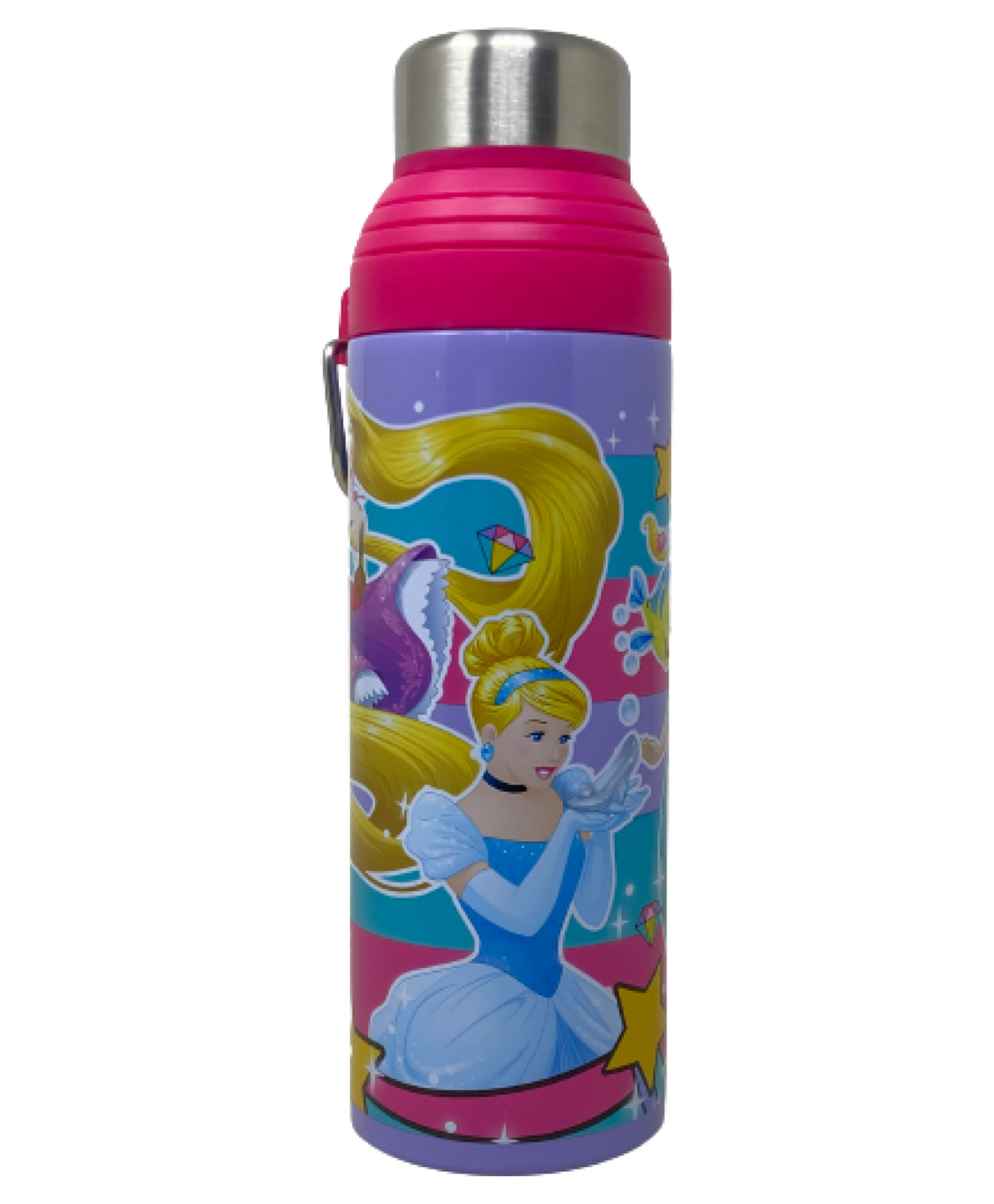 Disney Princess Stainless Steel Insulated Vacuum Wide Mouth with detachable straw Sipper Bottle Flask for kids - 500ml-image-42