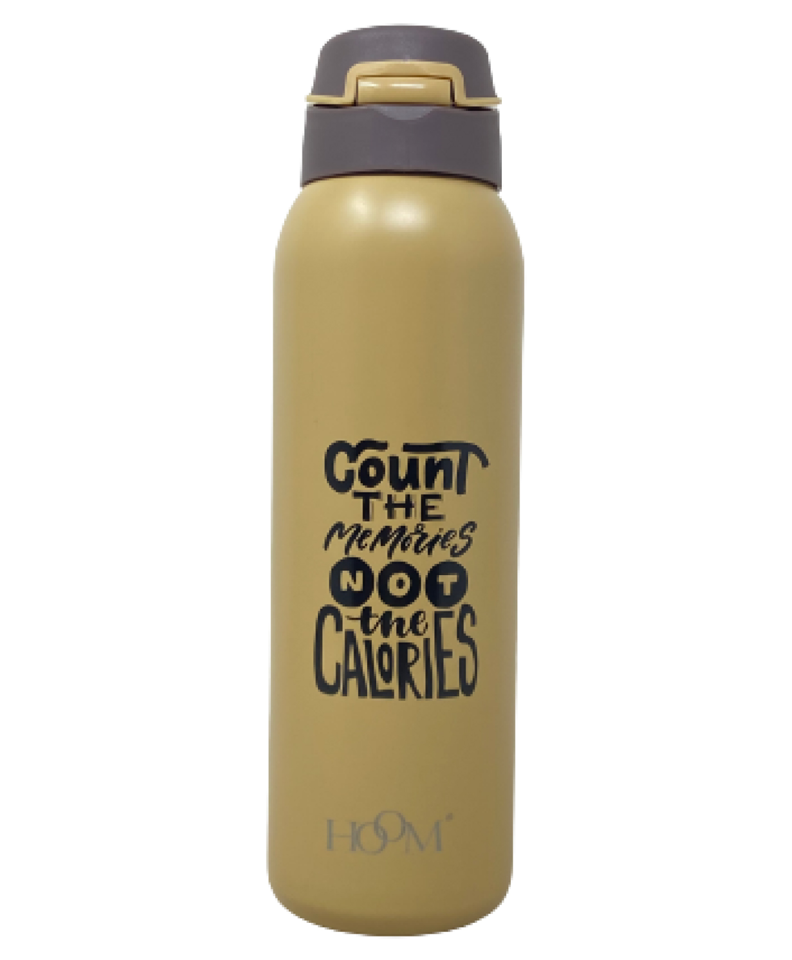 HOOM 304 Stainless Steel Vacuum Insulated Straw Sipper Bottle Flask with Quotes - 600 ml-image-44