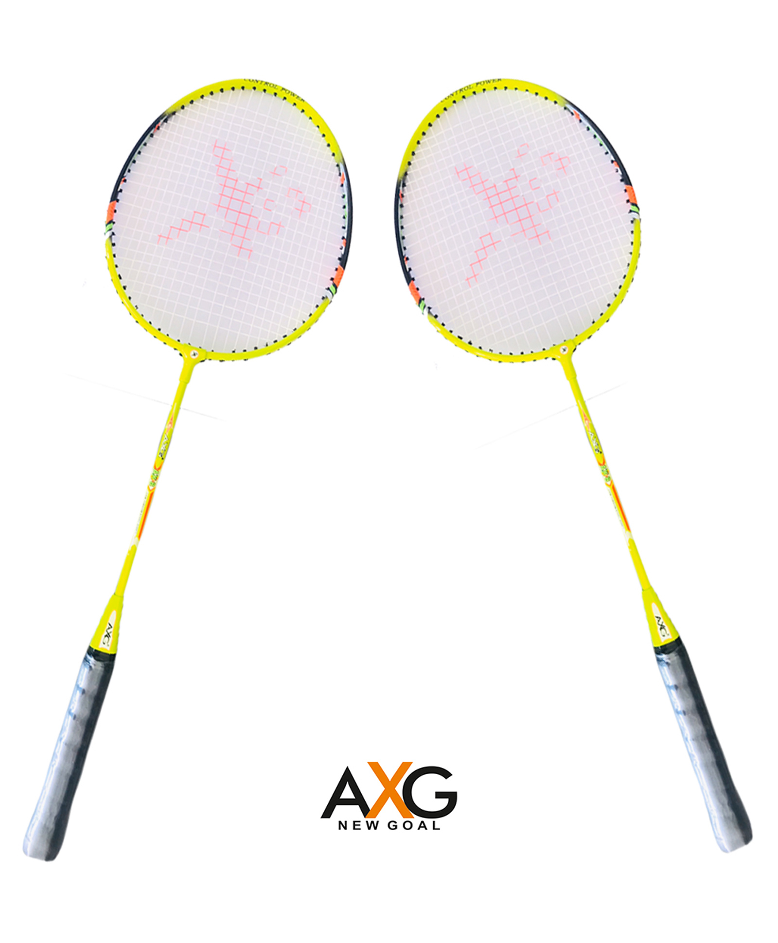 Axg New Goal AX 8 Stylish swing Strung Badminton Racquet  - Yellow-image-39