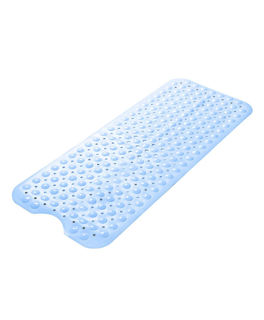 LifeKrafts Anti Skid Bathroom Shower Mat Non Slip and Extra Large with Suction Cups  - Blue-image-8