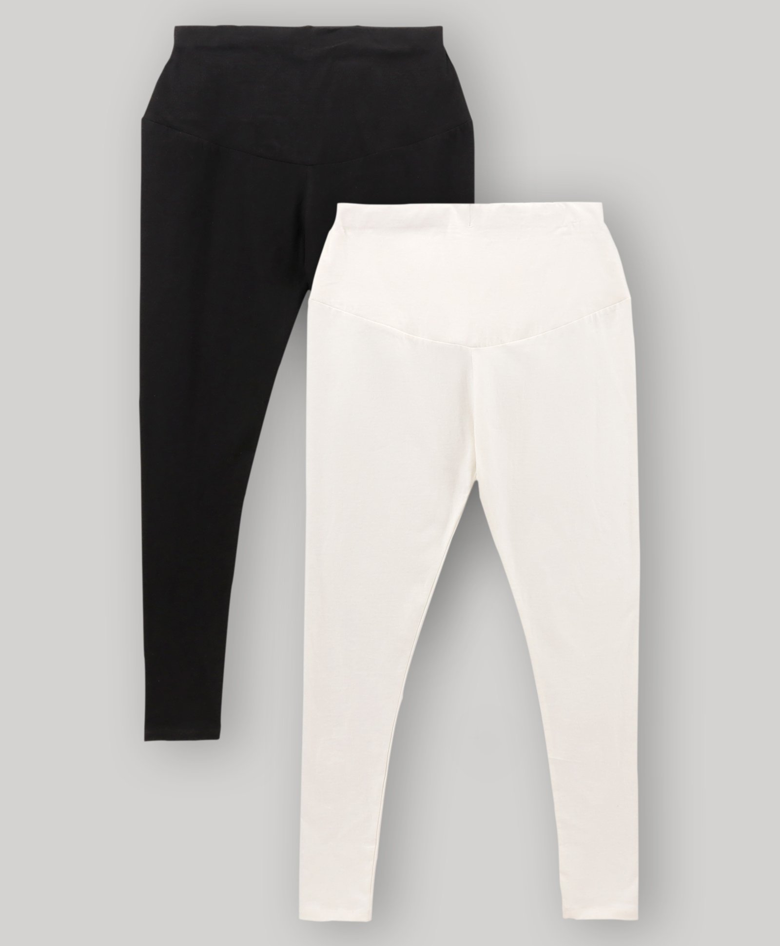 Bella Mama Full Length Maternity Leggings With Tummy Band Pack Of 2 - (Color May Vary)-picture-24