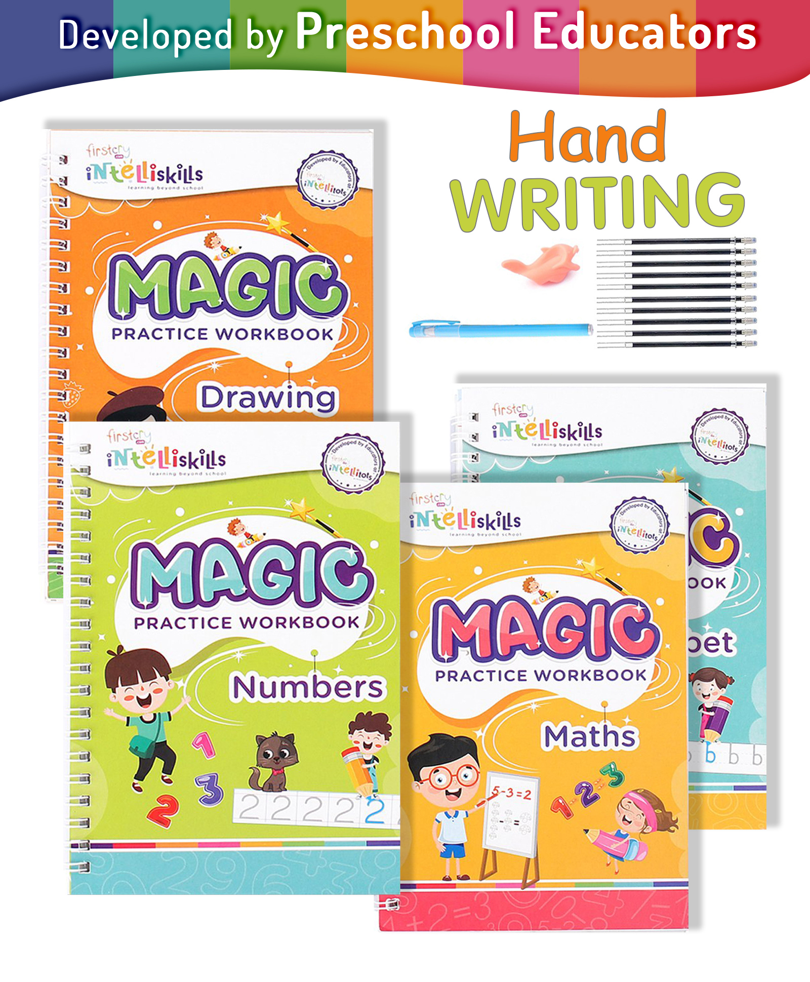 Intelliskills Handwriting Magic Practice Workbook Set - English-image-14