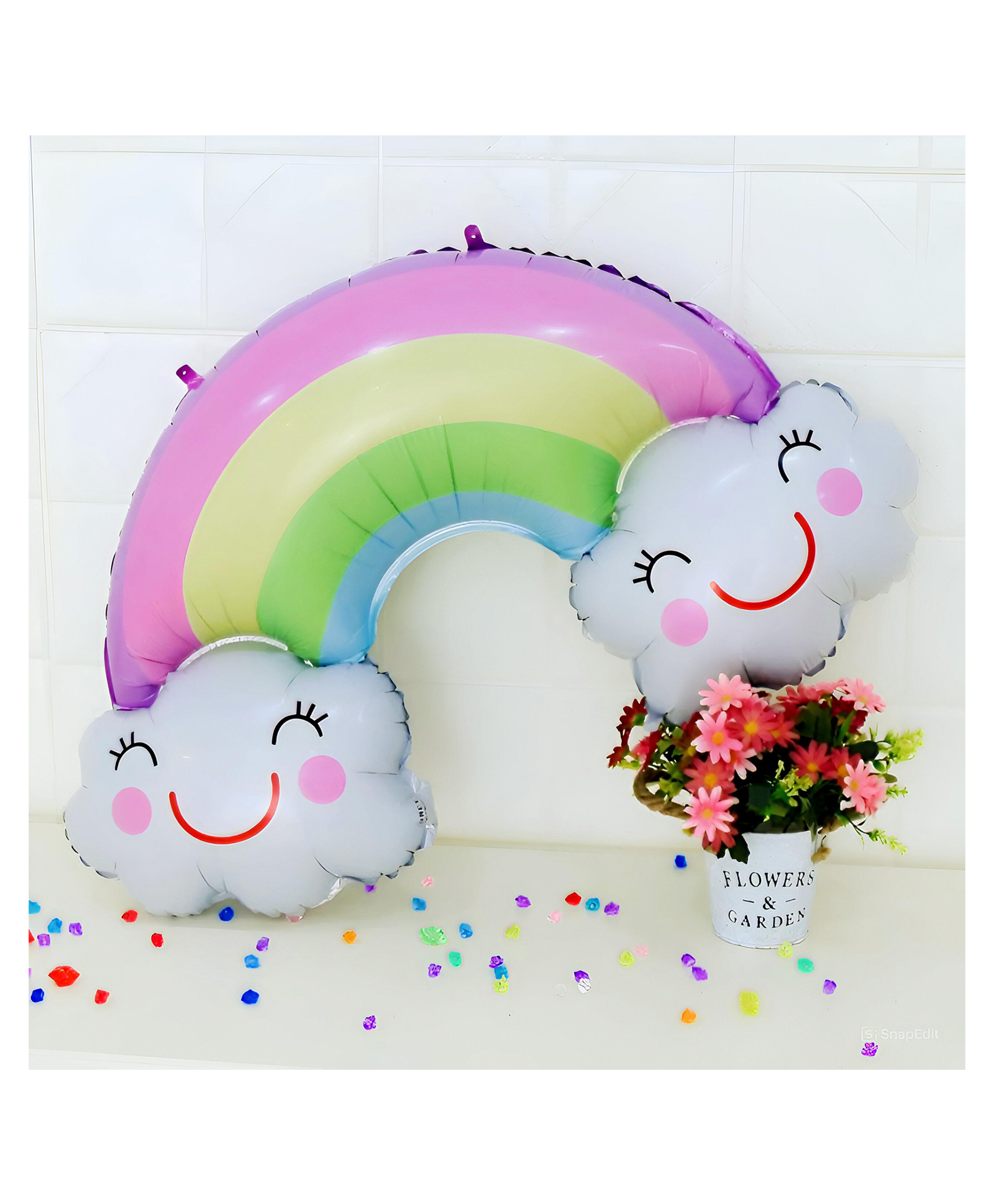 Funcart Rainbow Cloud Foil Balloon - Multicolor-image-8