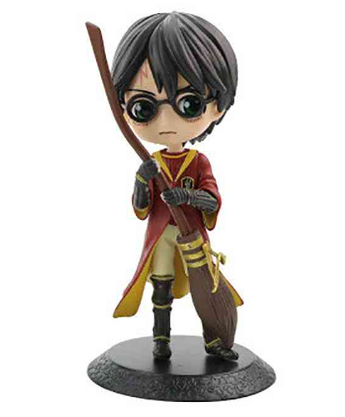 Awestuffs Harry Potter and Friends Action Figure Harry with Broom- Height 16 cm-picture-13