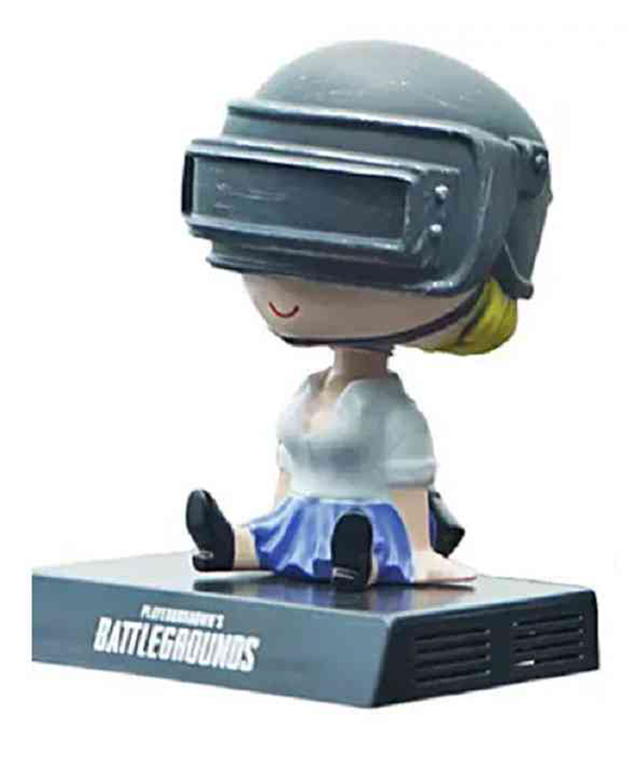 awestuffs PUBG Diva Warrior Phone Holder Car Decoration Bobblehead Action Figure - Height 11.9 cm-picture-12