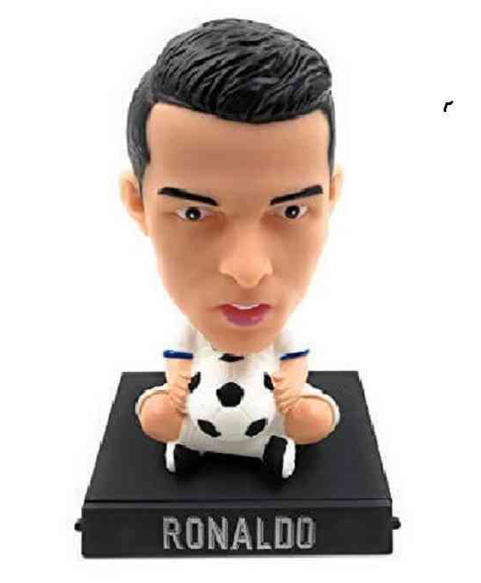 Awestuffs Ronaldo Football Phone Holder Car Decoration Bobblehead Action Figure-image-33