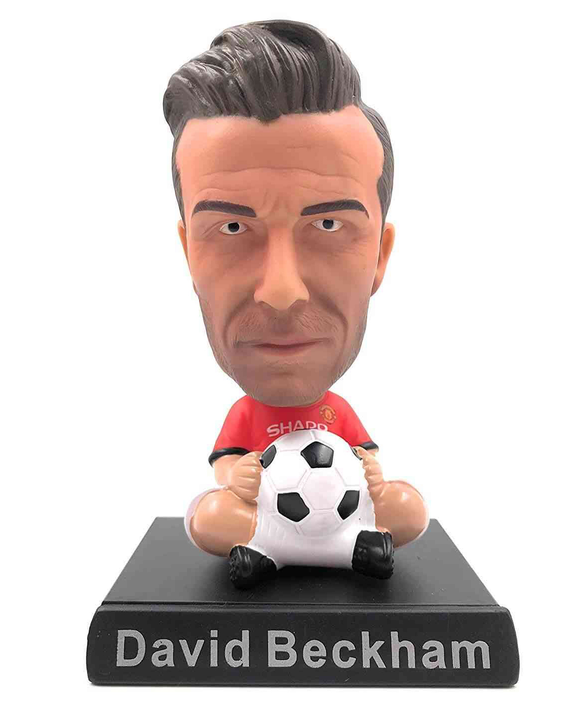 Awestuffs David Beckham Football Phone Holder Car Decoration Bobblehead Action Figure-picture-14