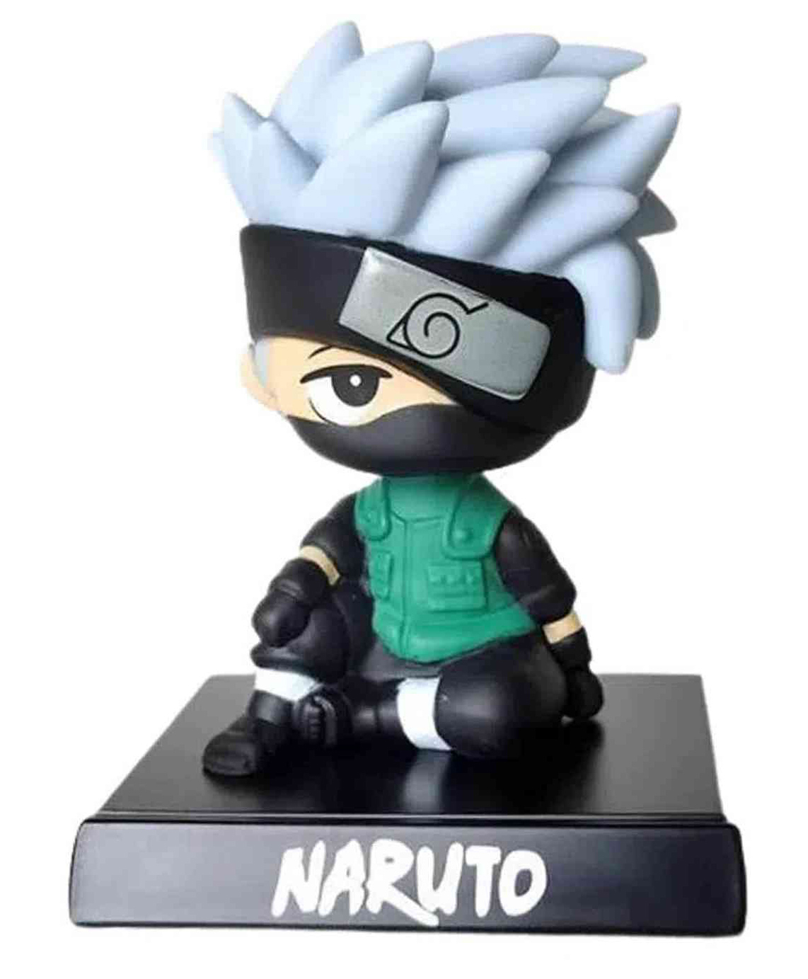 Awestuffs Kakashi Naruto Phone Holder Car Decoration Bobblehead Action Figure - Height 12 cm-image-34