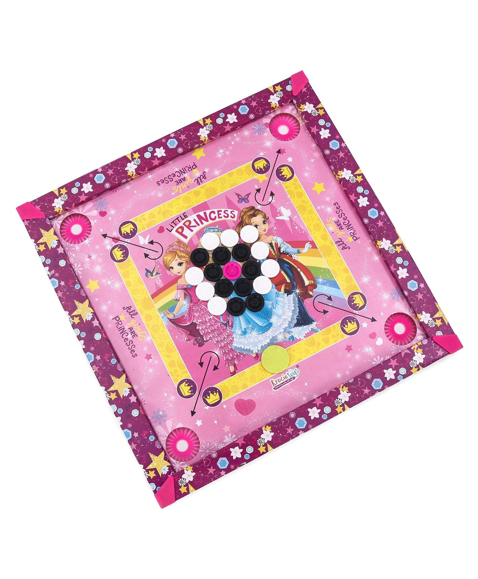 Krocie Toys Little Princess Carrom Board (Color May Vary)-picture-17