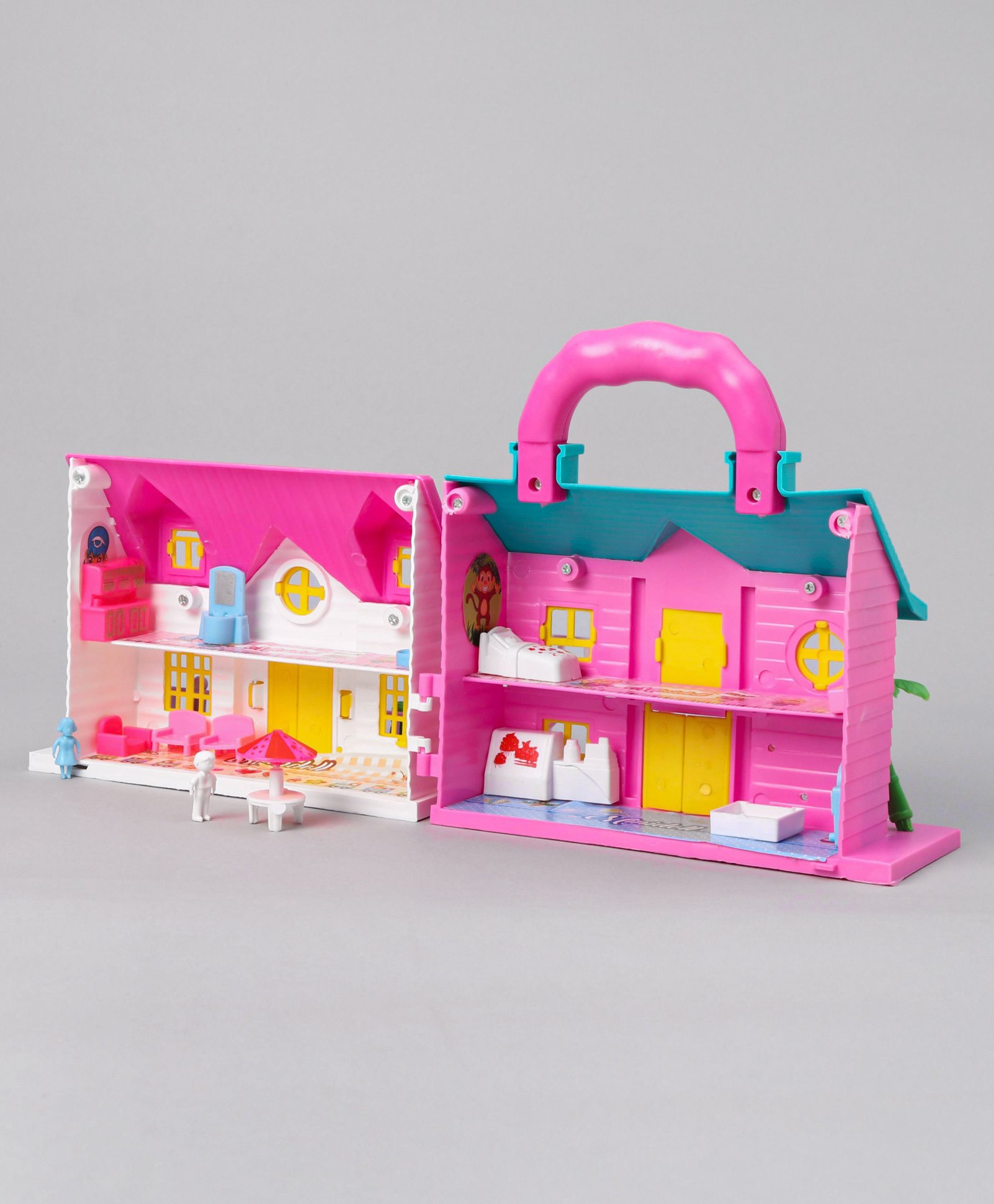 Annie Portable Funny Girls Doll House Play Set - Multicolour (Design May Vary)-image-26