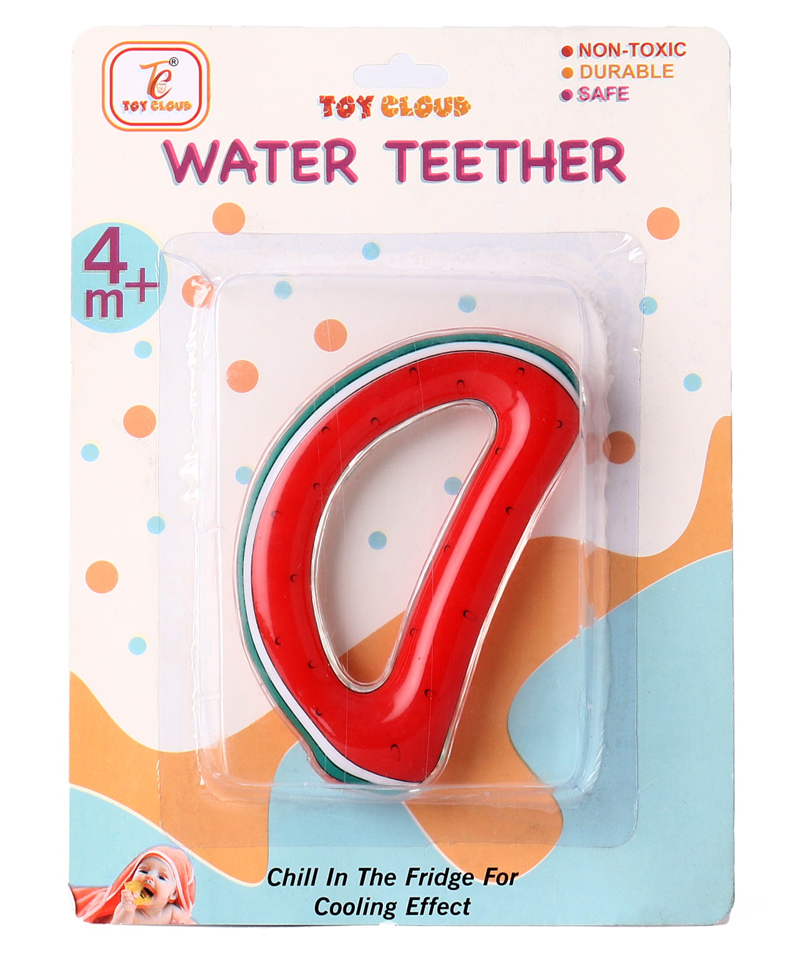 Toy Cloud Natural Silicon Teether - Red-picture-13