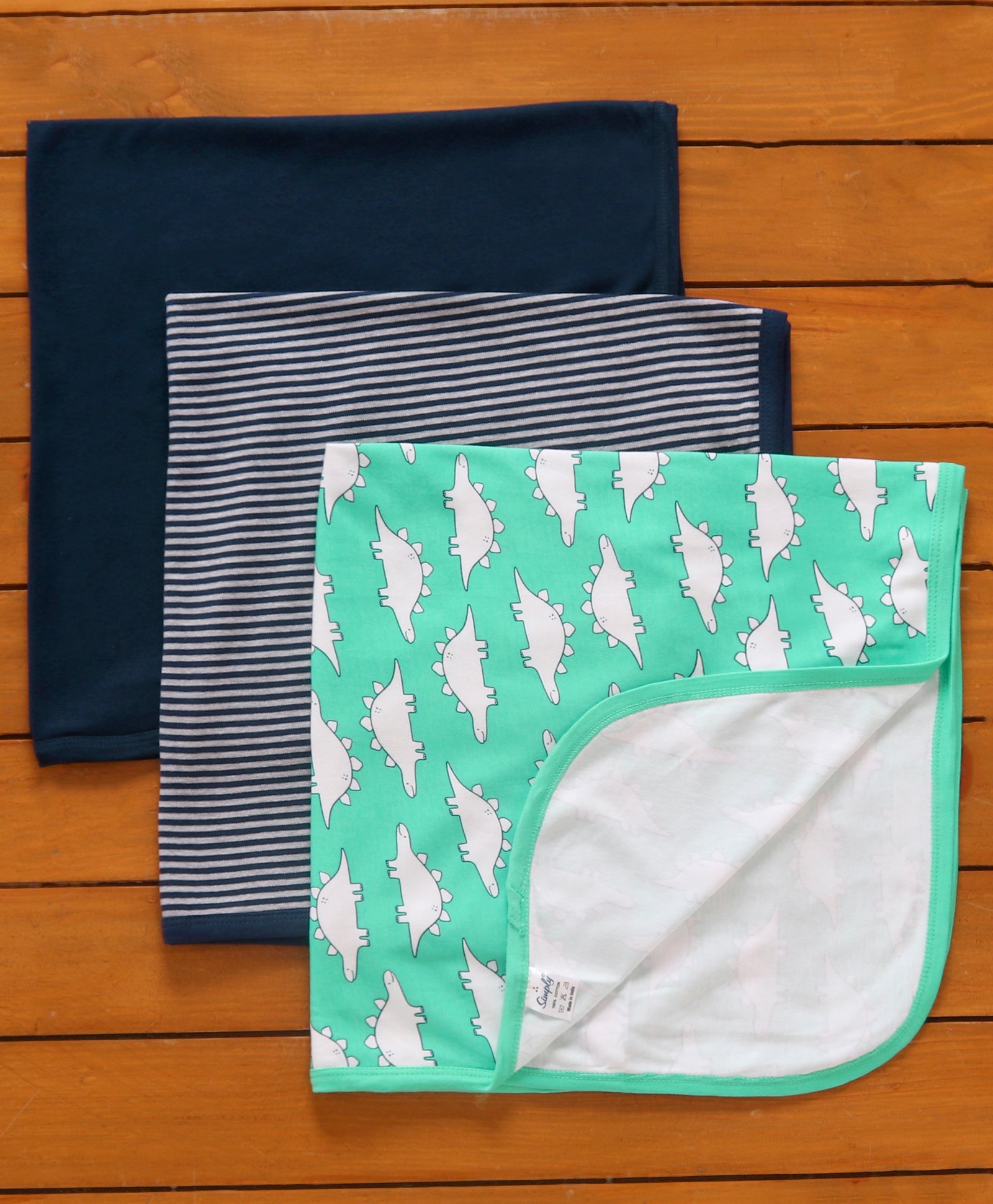 Simply Cotton Towel Dino Print Pack of 3 (Colour and Design May Vary )-image-15