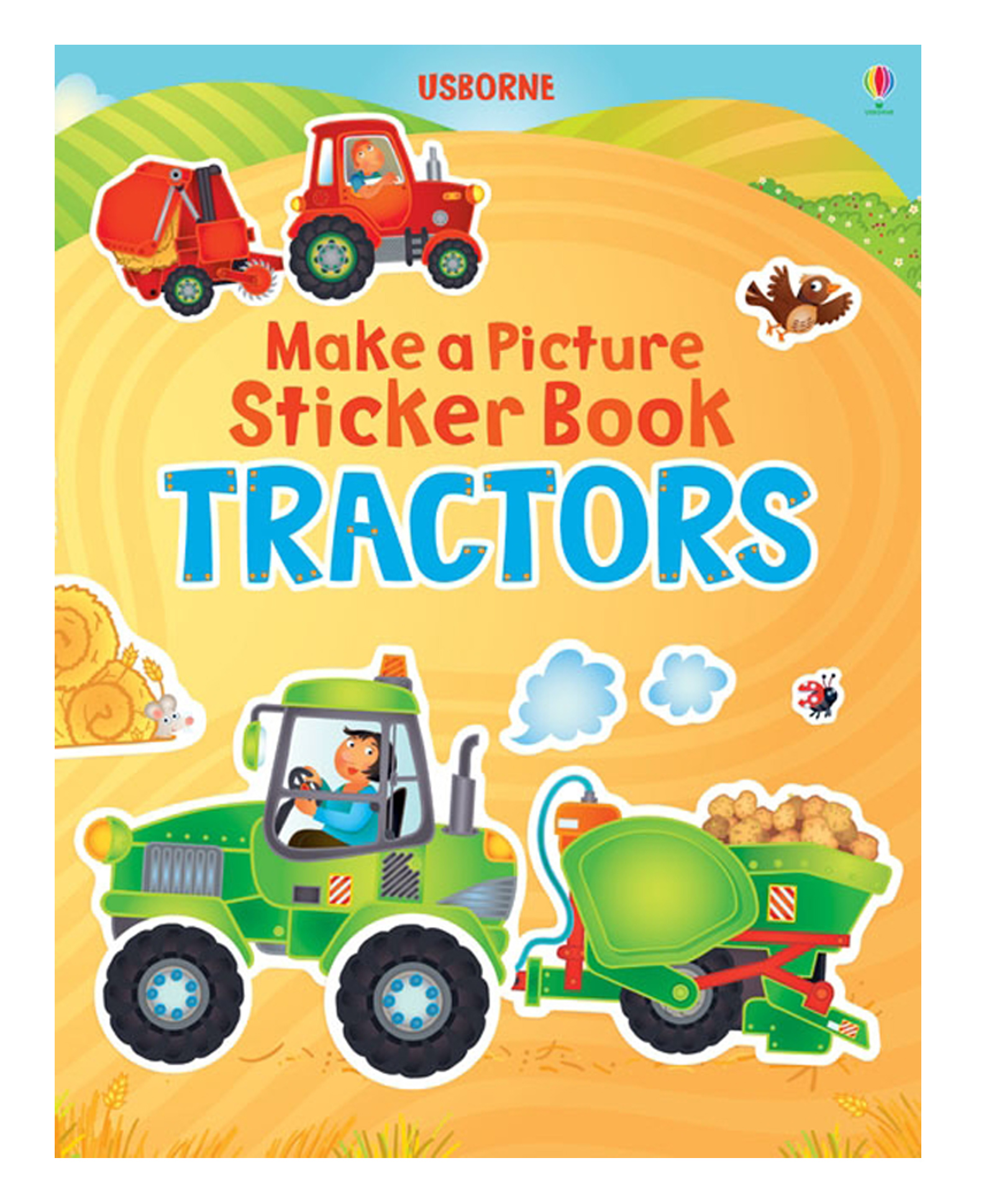 Usborne Make A Picture Sticker Book Tractors - English-image-28