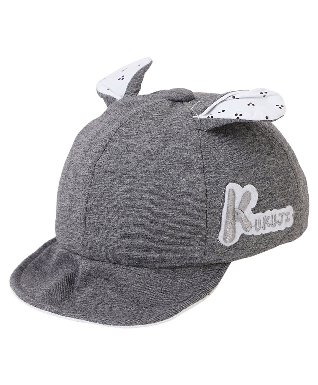 Kid-O-World Printed Ears With Kukuji Placement Embroidered Cap - Grey-picture-34