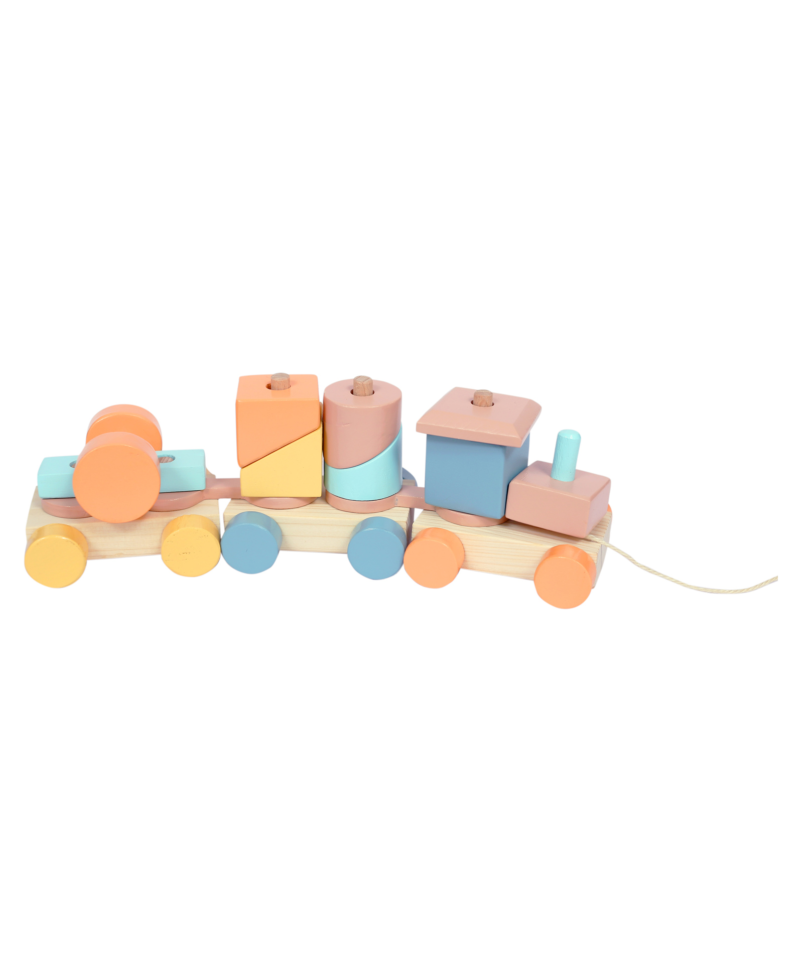 The Little Boo Wooden Sorting Shape Toy Train - Multicolour-image-32