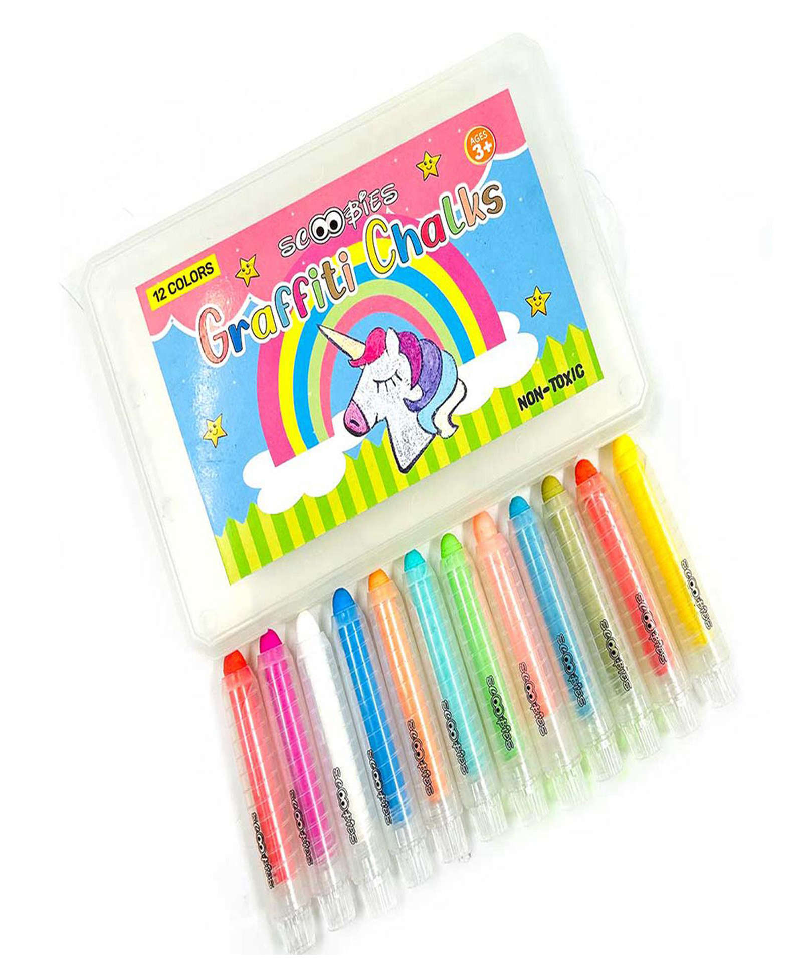 Scoobies Graffti Challk Set of 12 - Multicolor-image-25