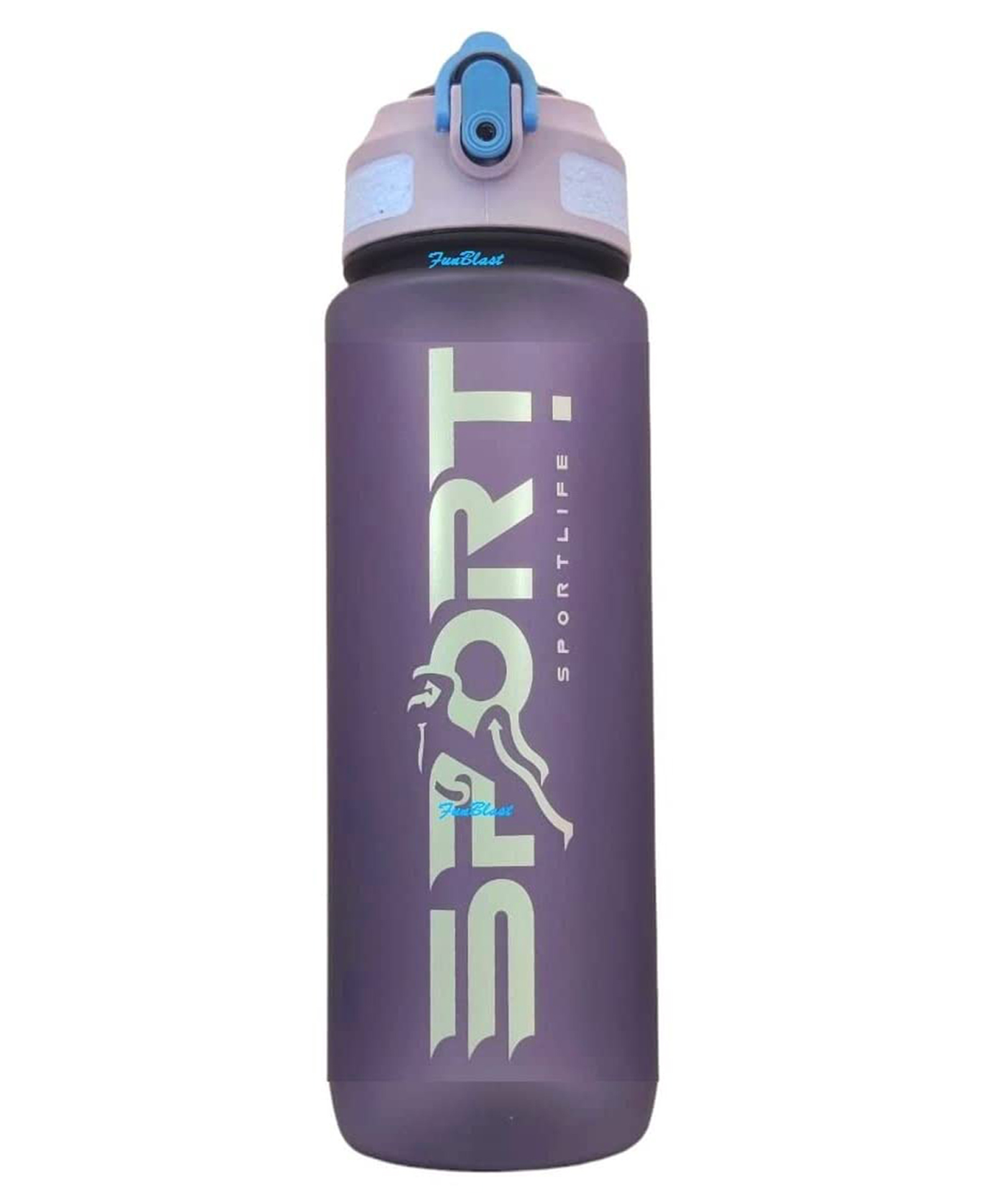 FunBlast Water Bottle With Straw Purple  500 ml-image-4