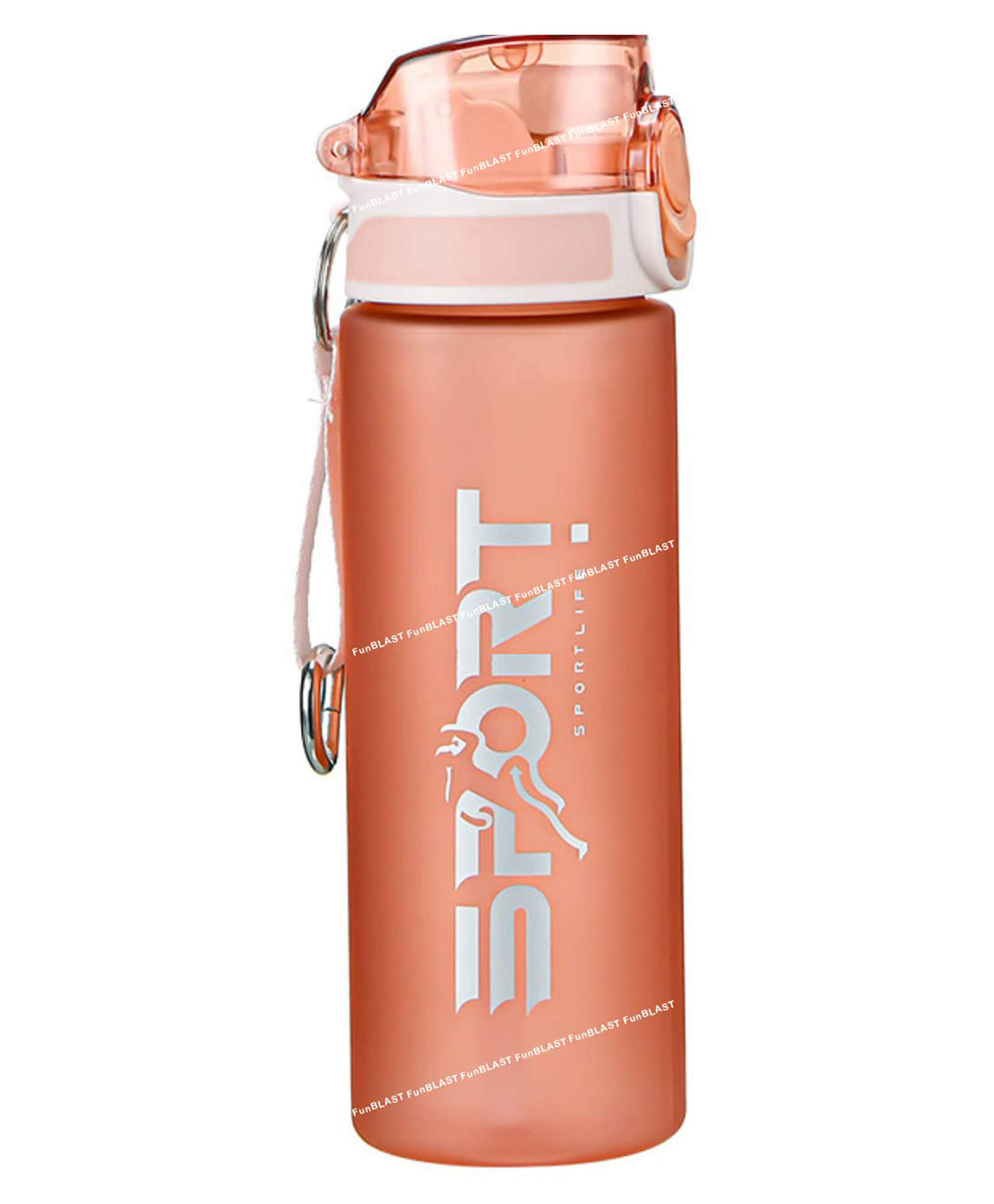 FunBlast Water Bottle with Straw Pink  550 ml-image-39
