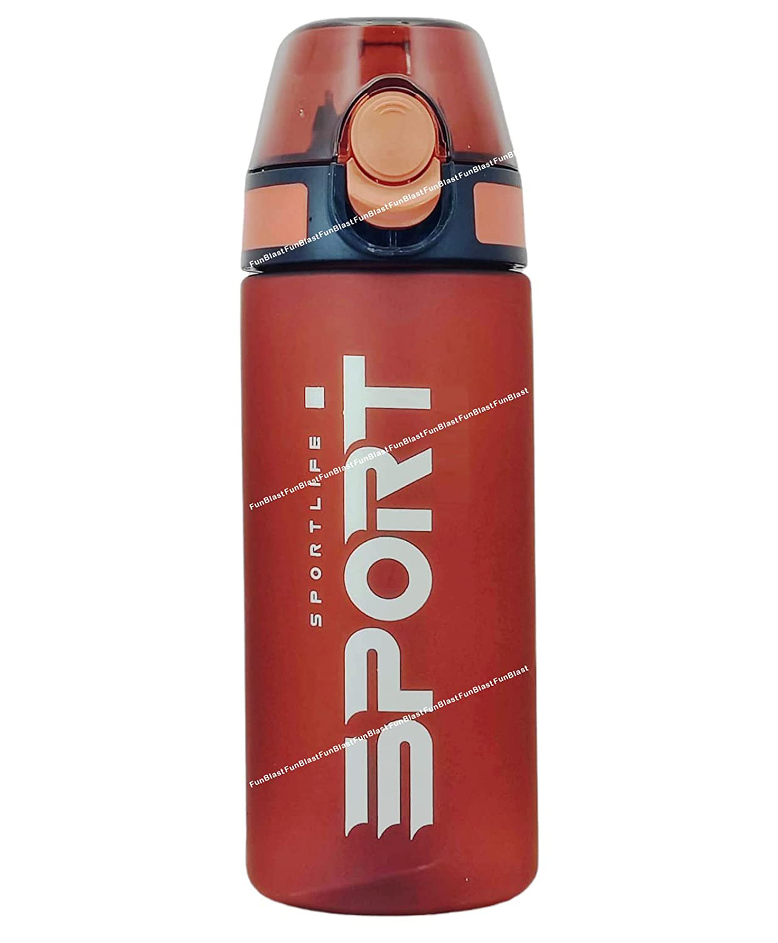 FunBlast Water Bottle With Straw Red  500 ml-image-6