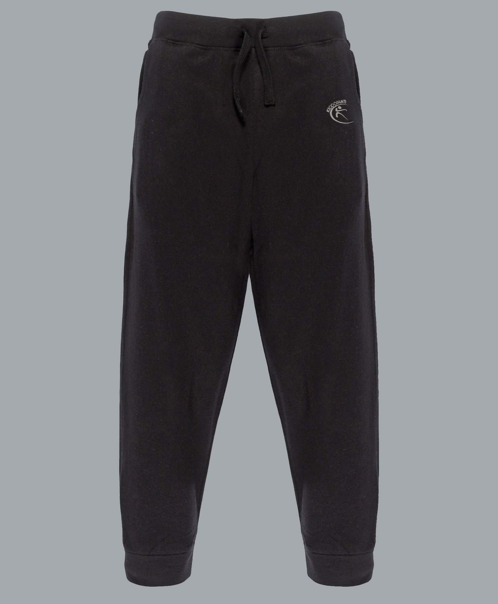 Kiddopanti Unisex Solid Full Length Track Pant - Jet Black-image-19