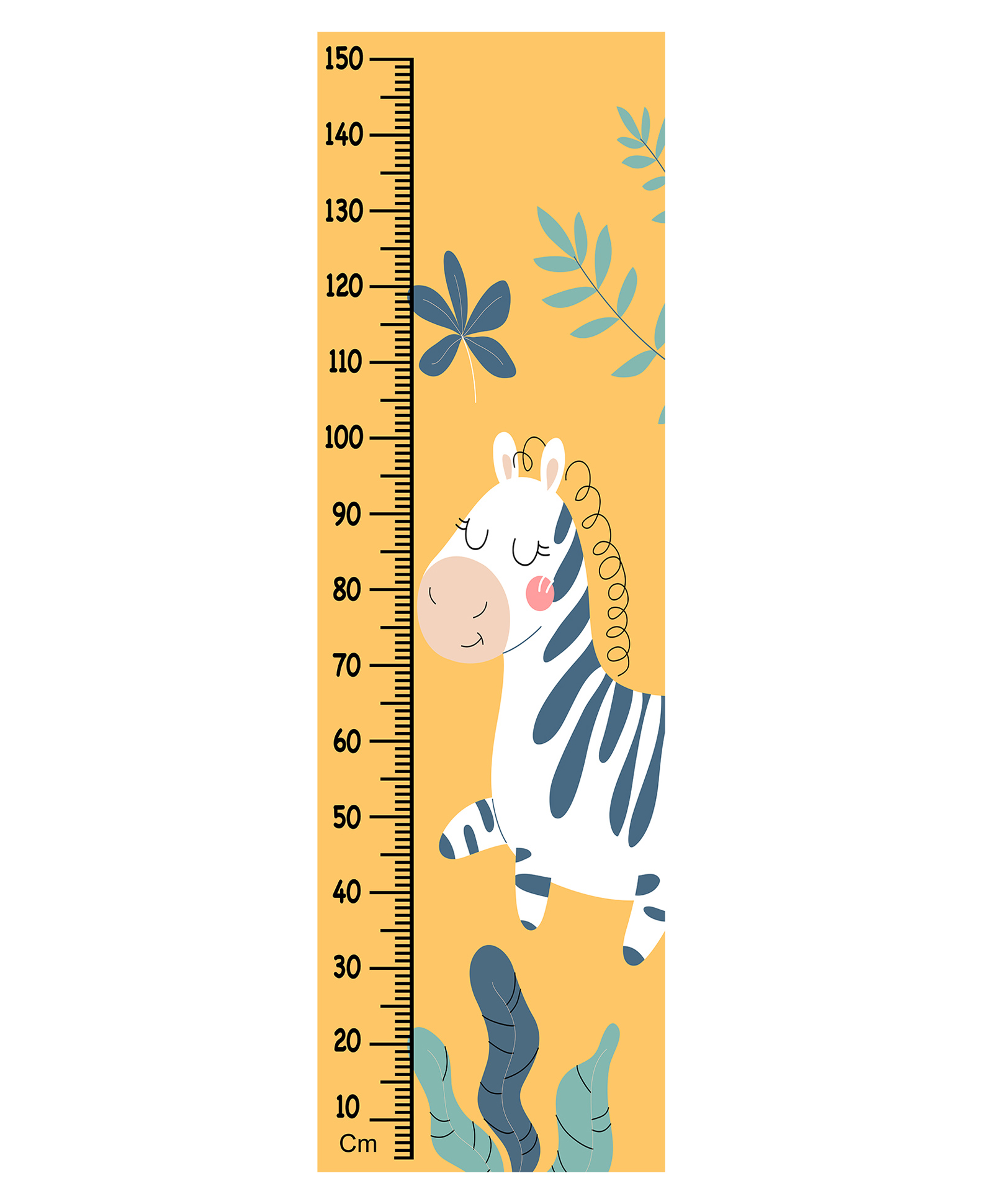 WENS Cute Baby Giraffe Height Chart Wall Decal Growth Chart Vinyl - MultiColor-image-29