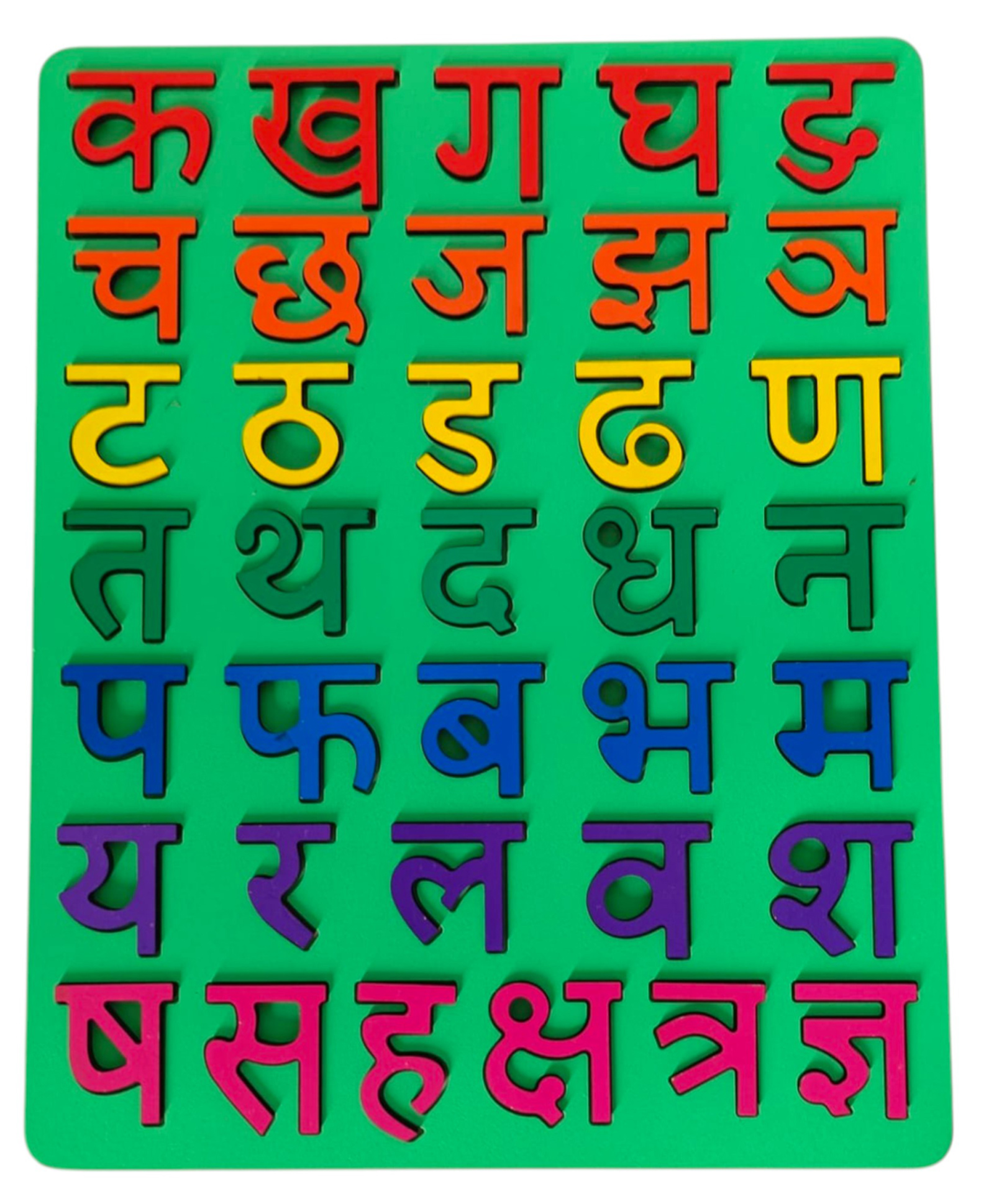 Gyanotoy Hindi Consonant Board Multicolour - 37 Pieces-picture-20