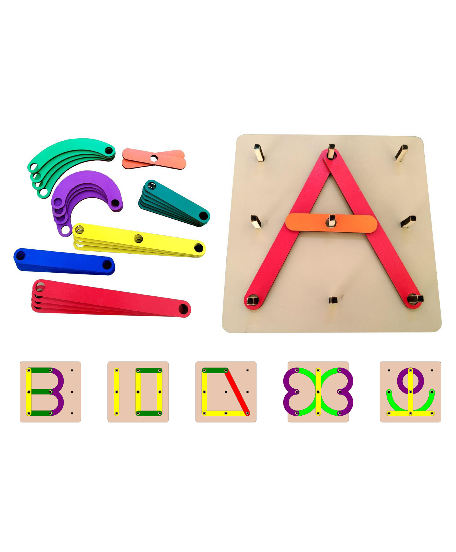 Gyanotoy Alphanumeric Puzzle Multicolour - 29 Pieces-picture-25