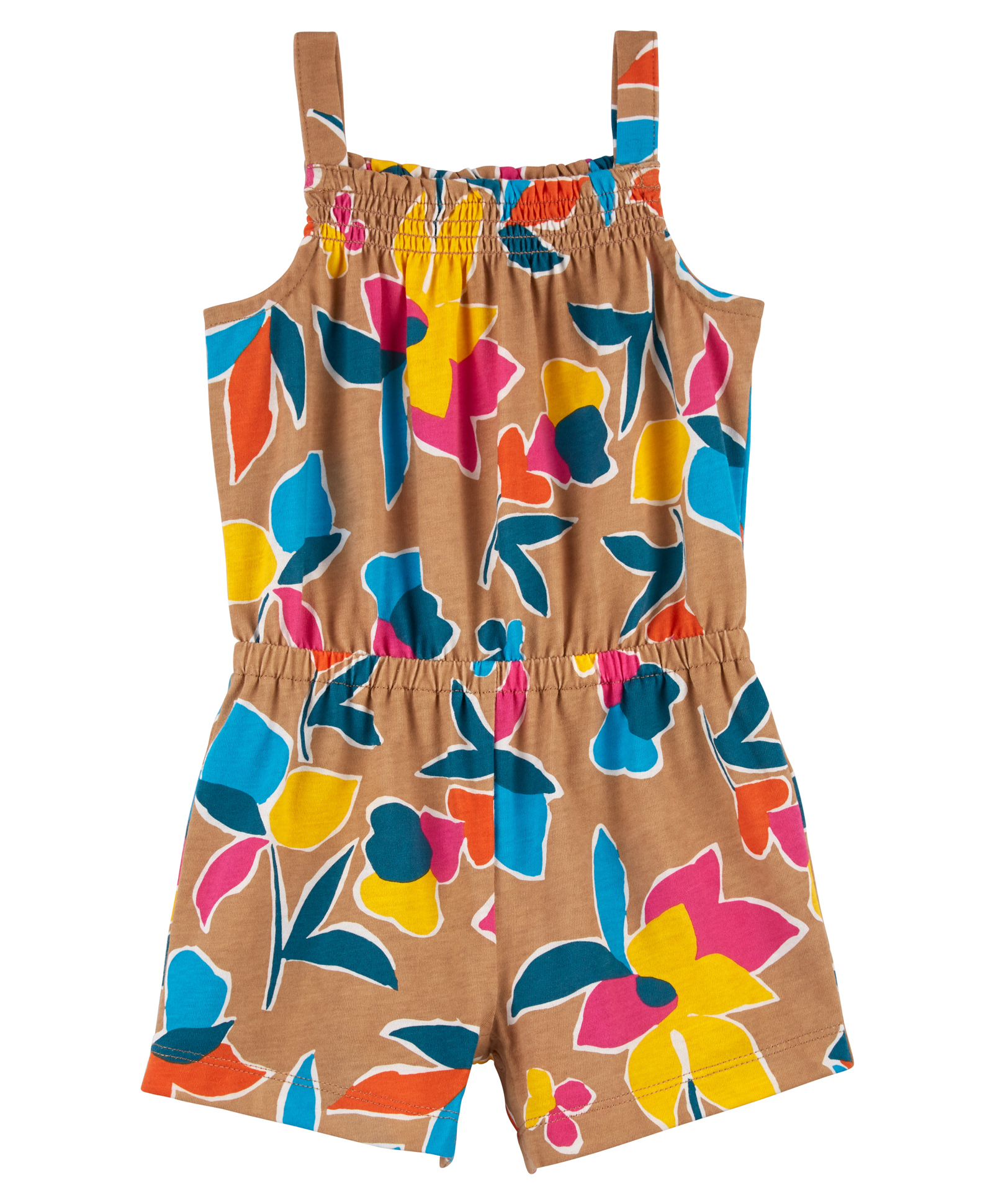Carter's Baby 1-Piece Brown Floral Romper- Brown-picture-14