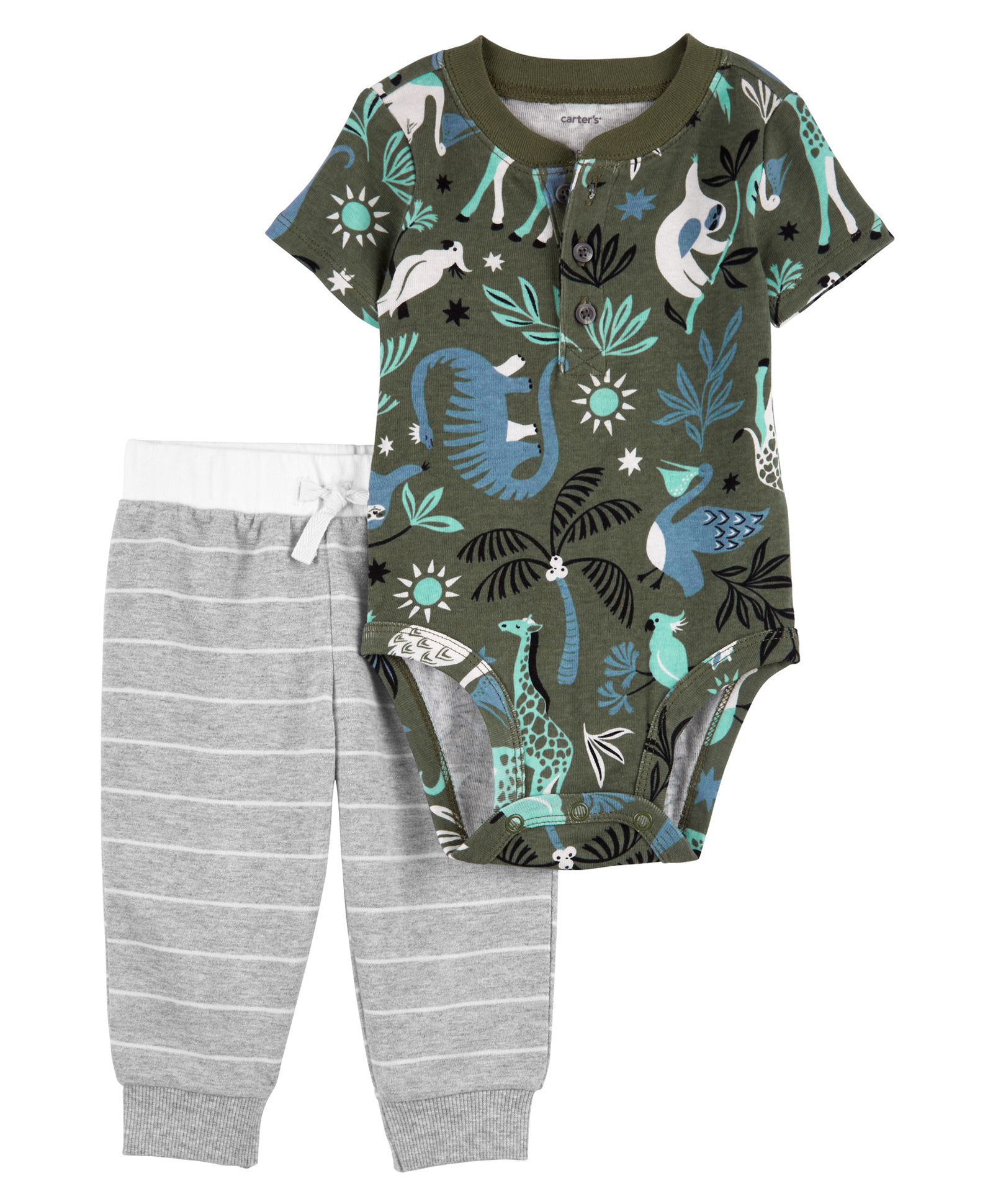 Carter's 2-Piece Animal Print Pants Set - Multicolour-picture-12