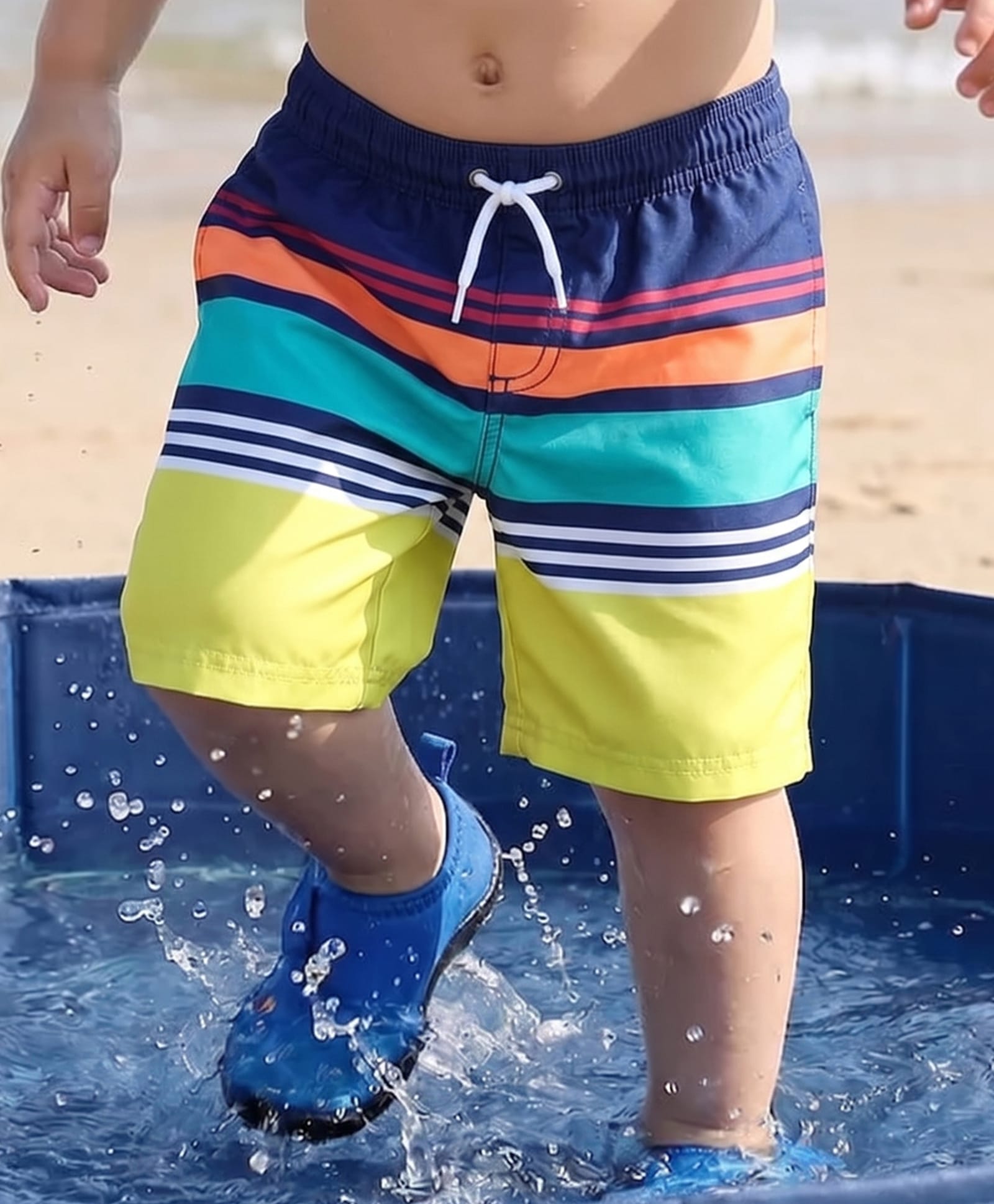 Carter's Striped Swim Trunks - Blue-picture-16