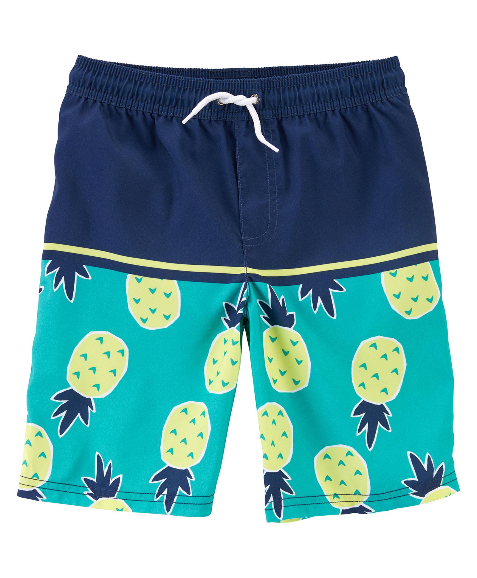 Carter's Pineapple Swim Trunks - Blue-picture-17