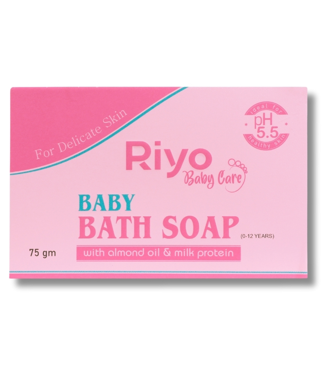 riyo herbs Riyo Baby Care Bath Soap for Baby Soft Skin, Almond Oil and Milk Protein, Healthy Baby Skin - 75g (Set of 3 Soaps)-picture-12
