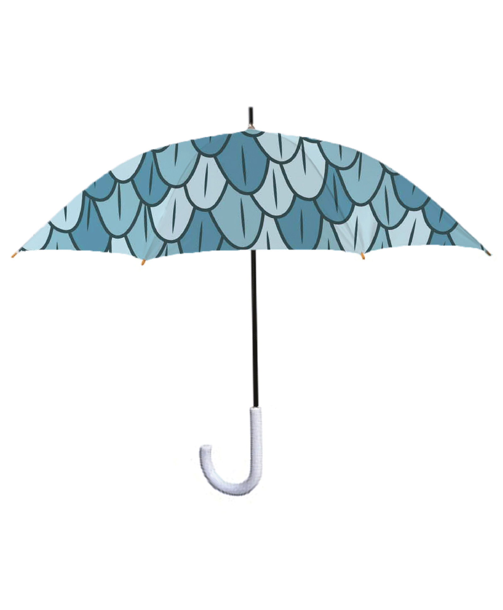 Right Gifting Leaf Printed Water Proof Umbrella For Kids - Blue