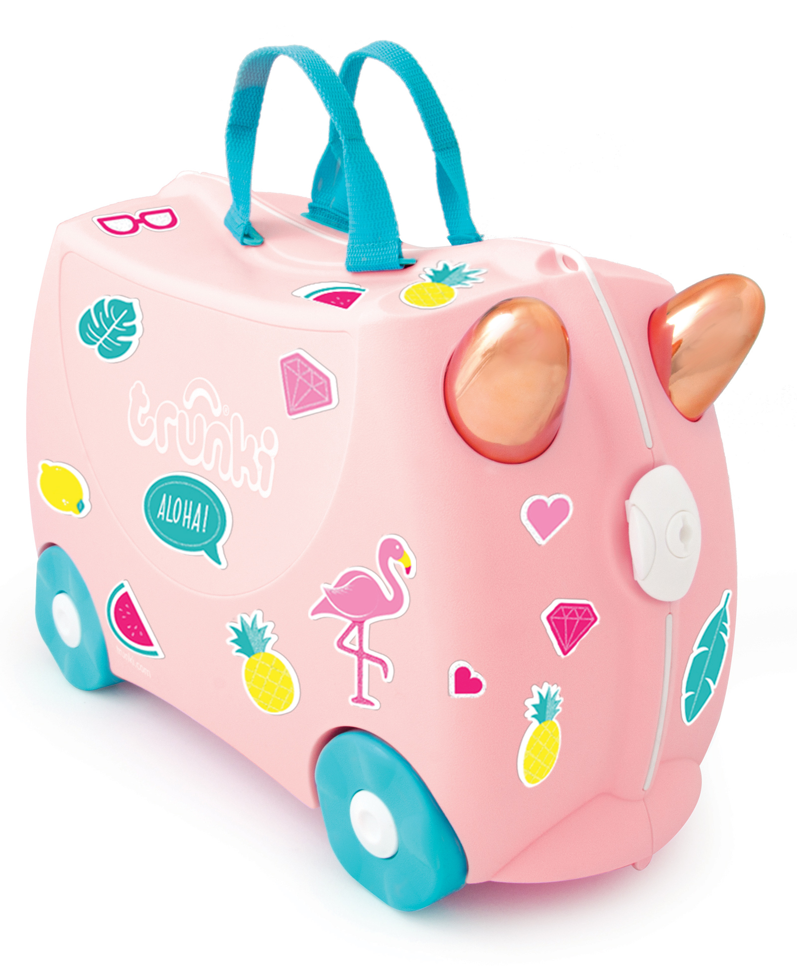 Trunki Flossi Rose Gold Flamingo Pink - 18.1 inches-image-34