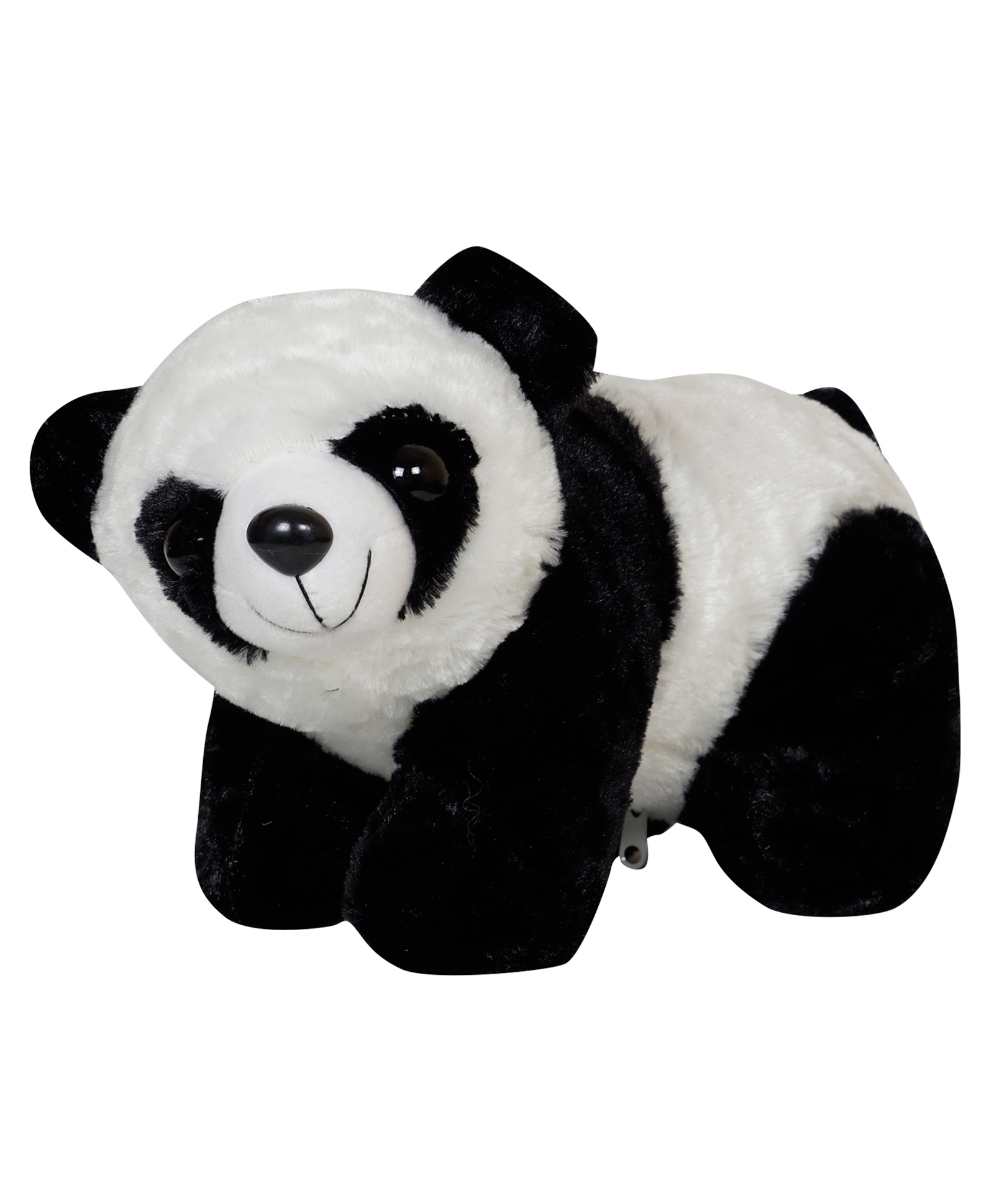 Ultra Soft Lying Panda Toy Black & Cream- Height 12 Inches-image-19