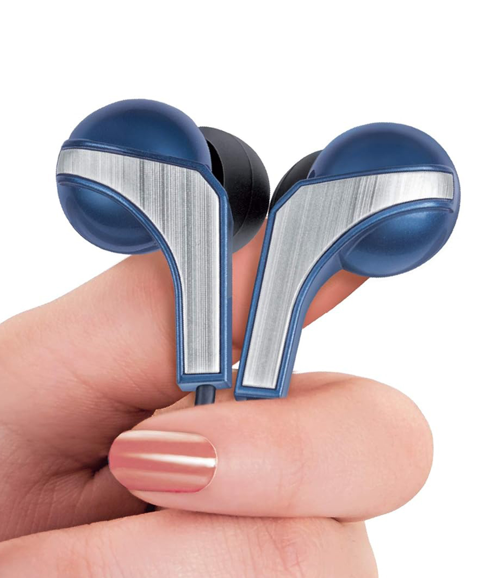 Fingers SoundBoomerang Wired in-Ear Earphones with Mic - Imperial Blue Silver-image-34