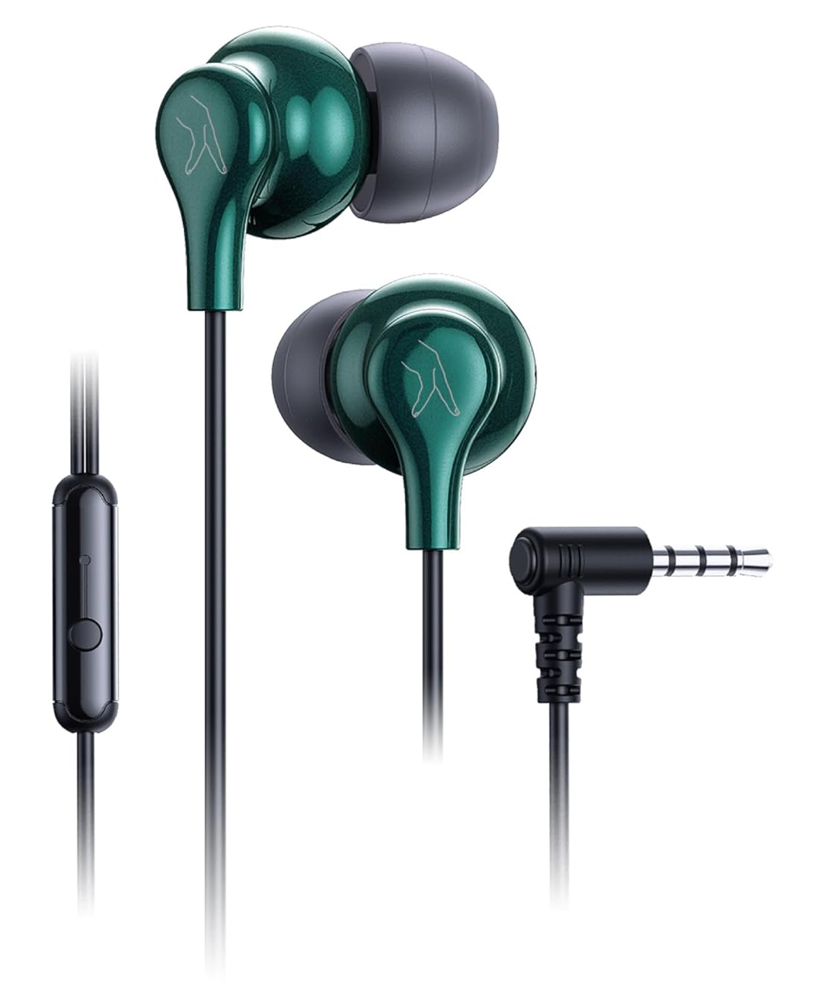 Fingers SoundBoss Wired in Ear Earphone with Mic - Emerald Green-image-13