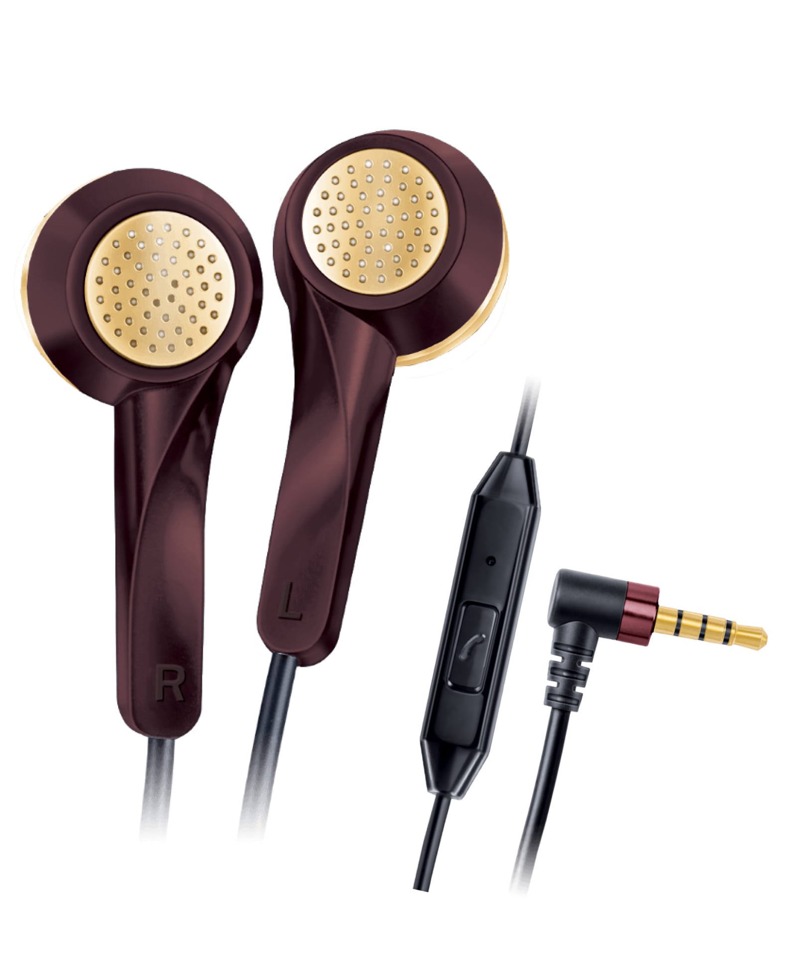 FINGERS SoundGlitz Wired Earphones  Burgundy - Gold-picture-19