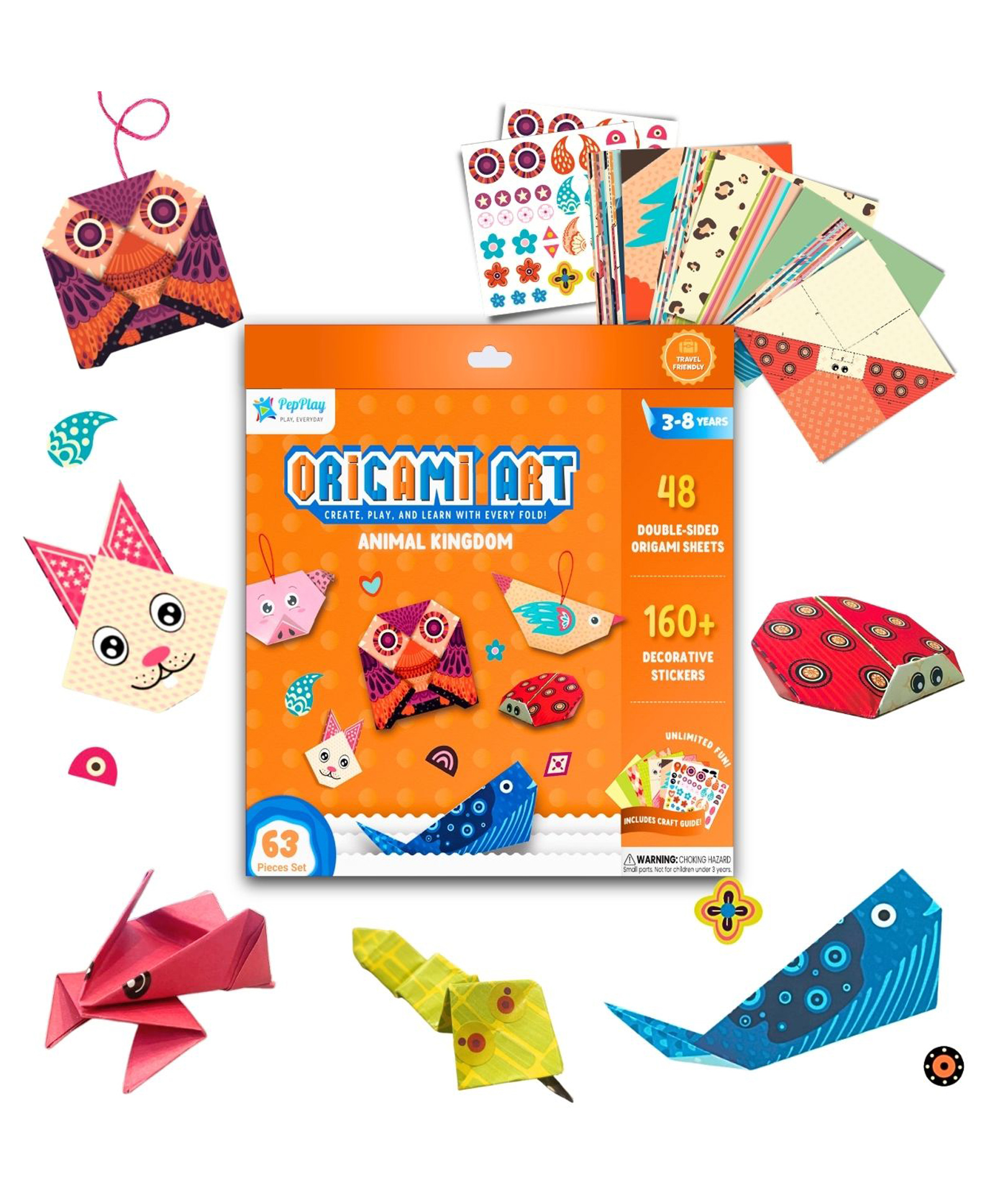 PepPlay Animal Kingdom Origami Art - Multicolor-image-9