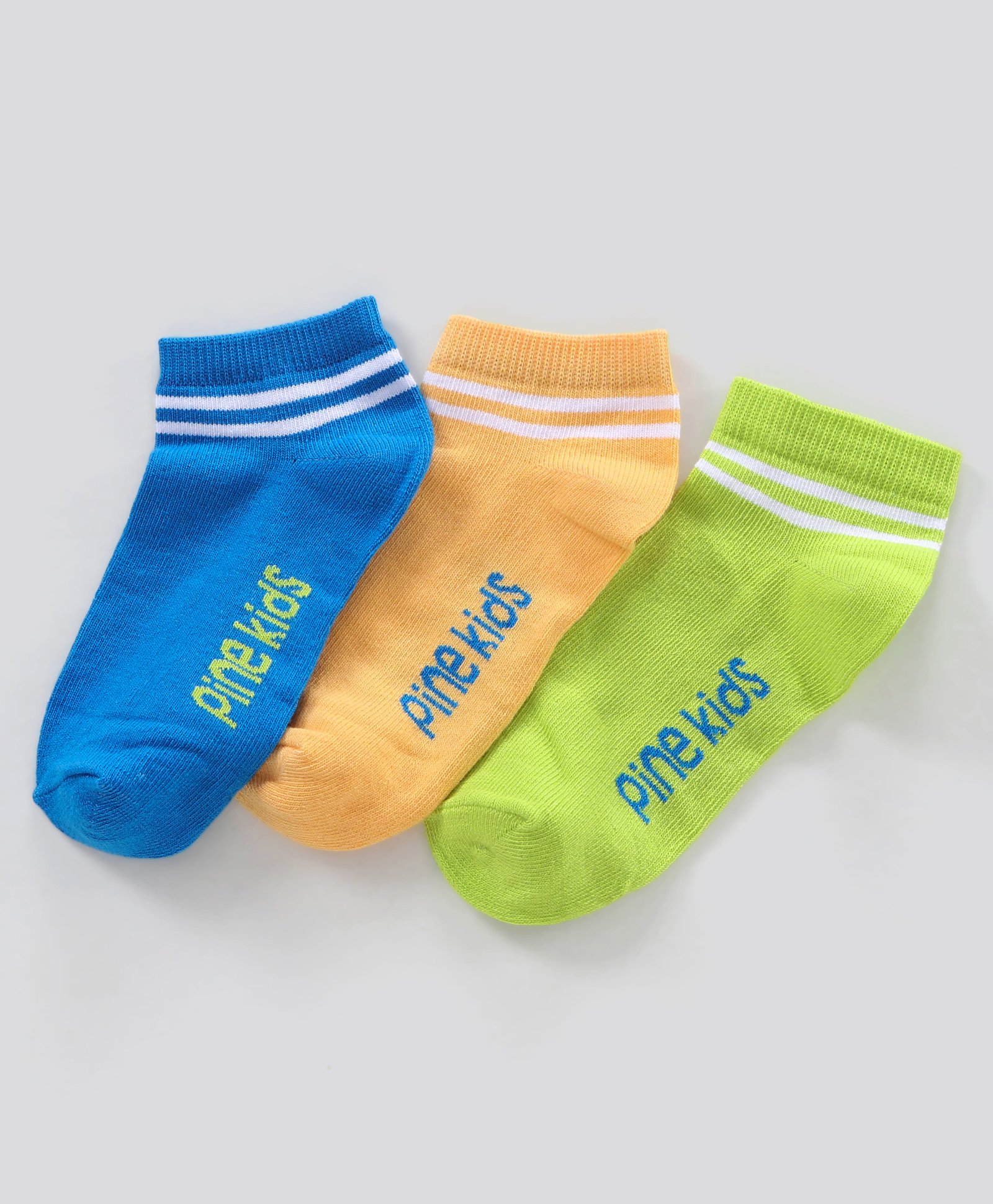 Pine Kids Ankle Length Anti Microbial Washed Socks Pack of 3 (Color May Vary)-image-24