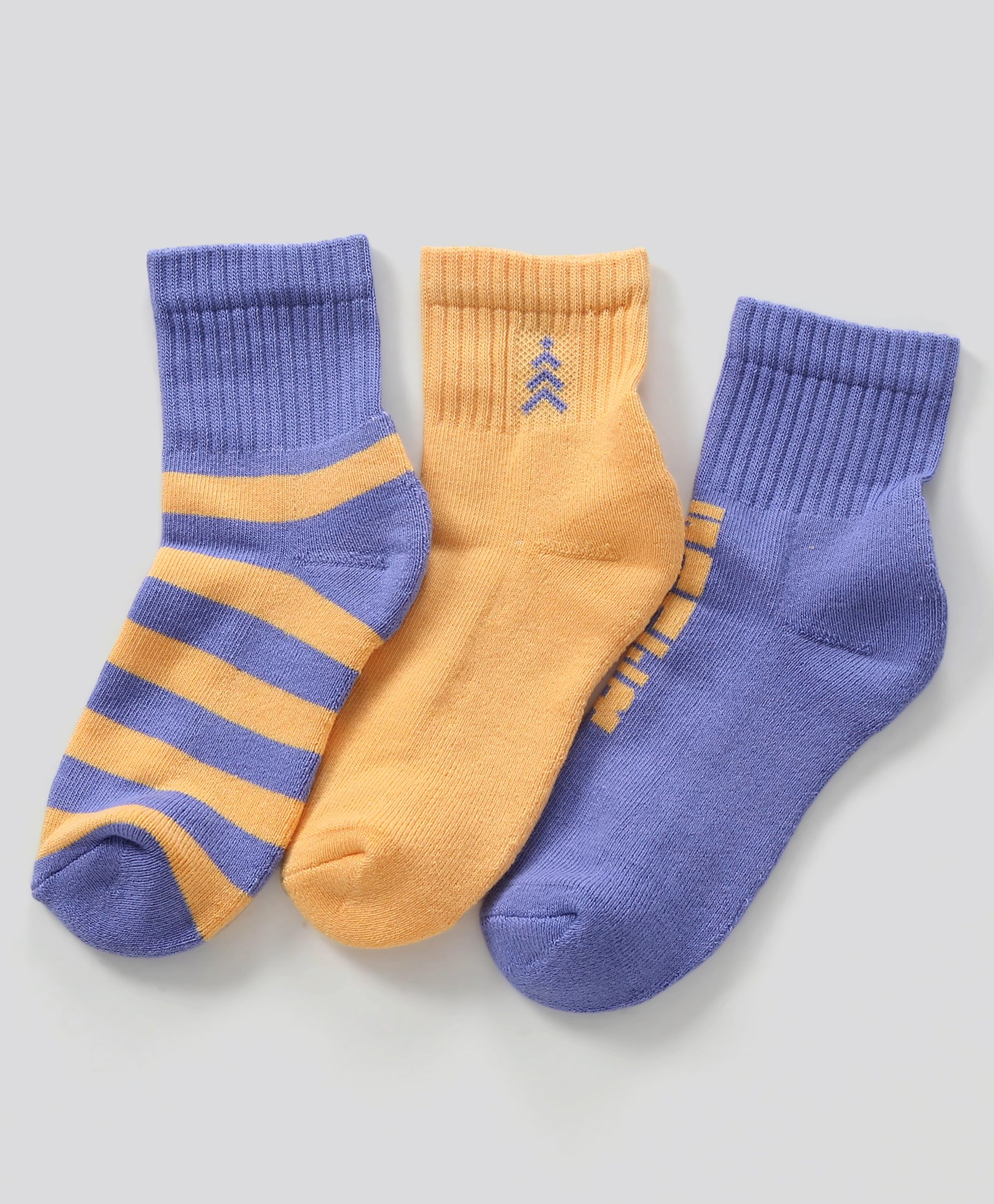 Pine Kids Ankle Length Anti Microbial Washed Terry Socks Pack of 3 (Color May Vary)-image-26