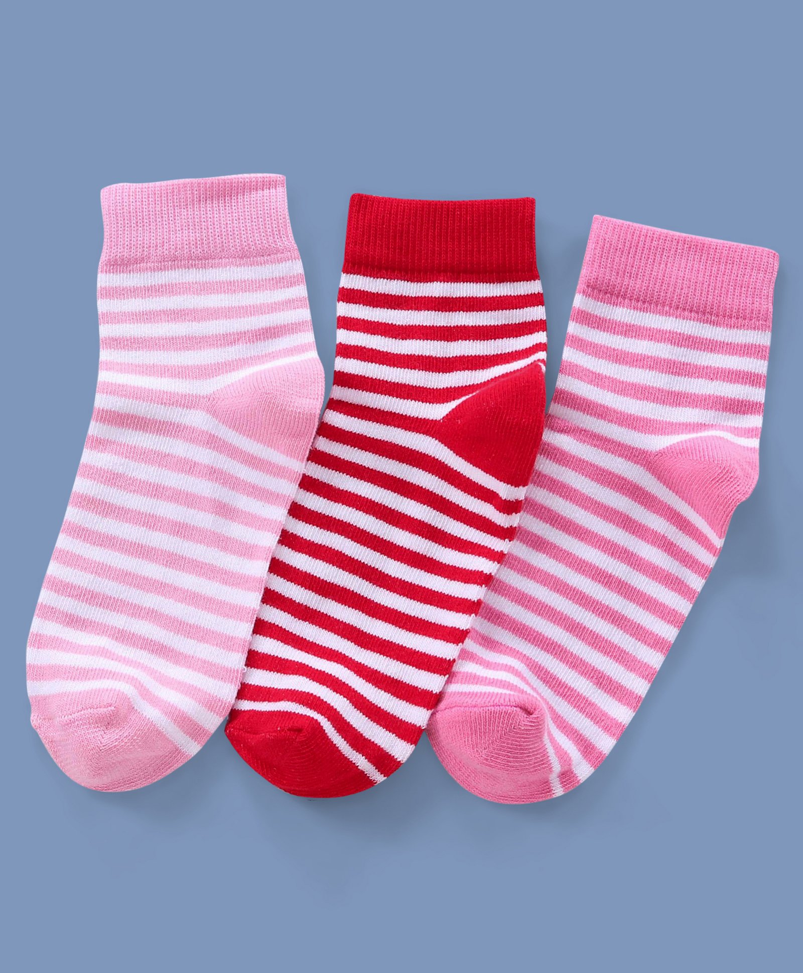Pine Kids Regular Length Anti Microbial Washed Socks Pack of 3 (Color May Vary)-picture-25