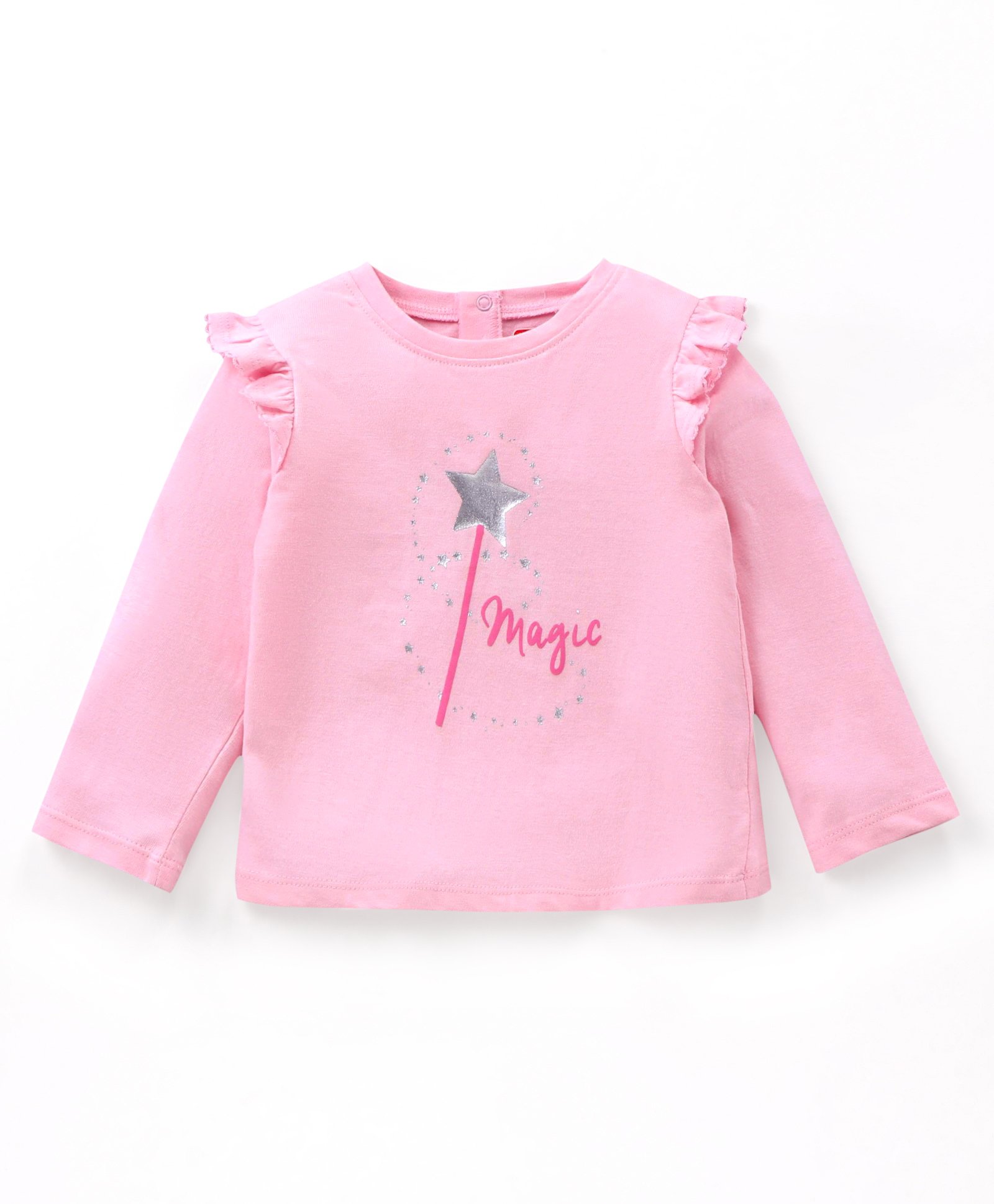 Babyhug Cotton Full Sleeves T-Shirt With Graphic Text Printed- Pink-image-44