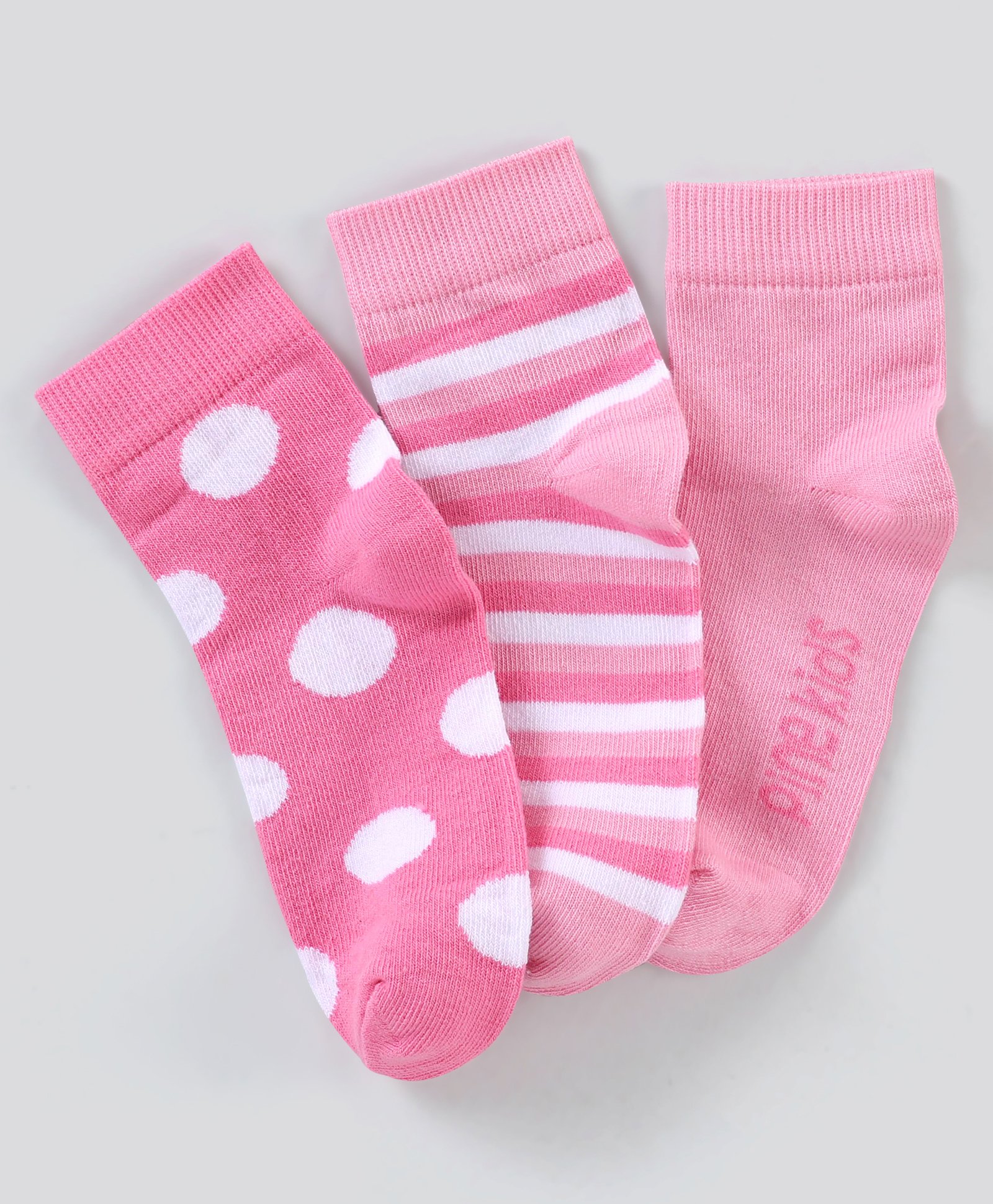 Pine Kids Regular Length Non-Terry Anti-Microbial Socks Pack of 3 (Colour May Vary)-picture-20