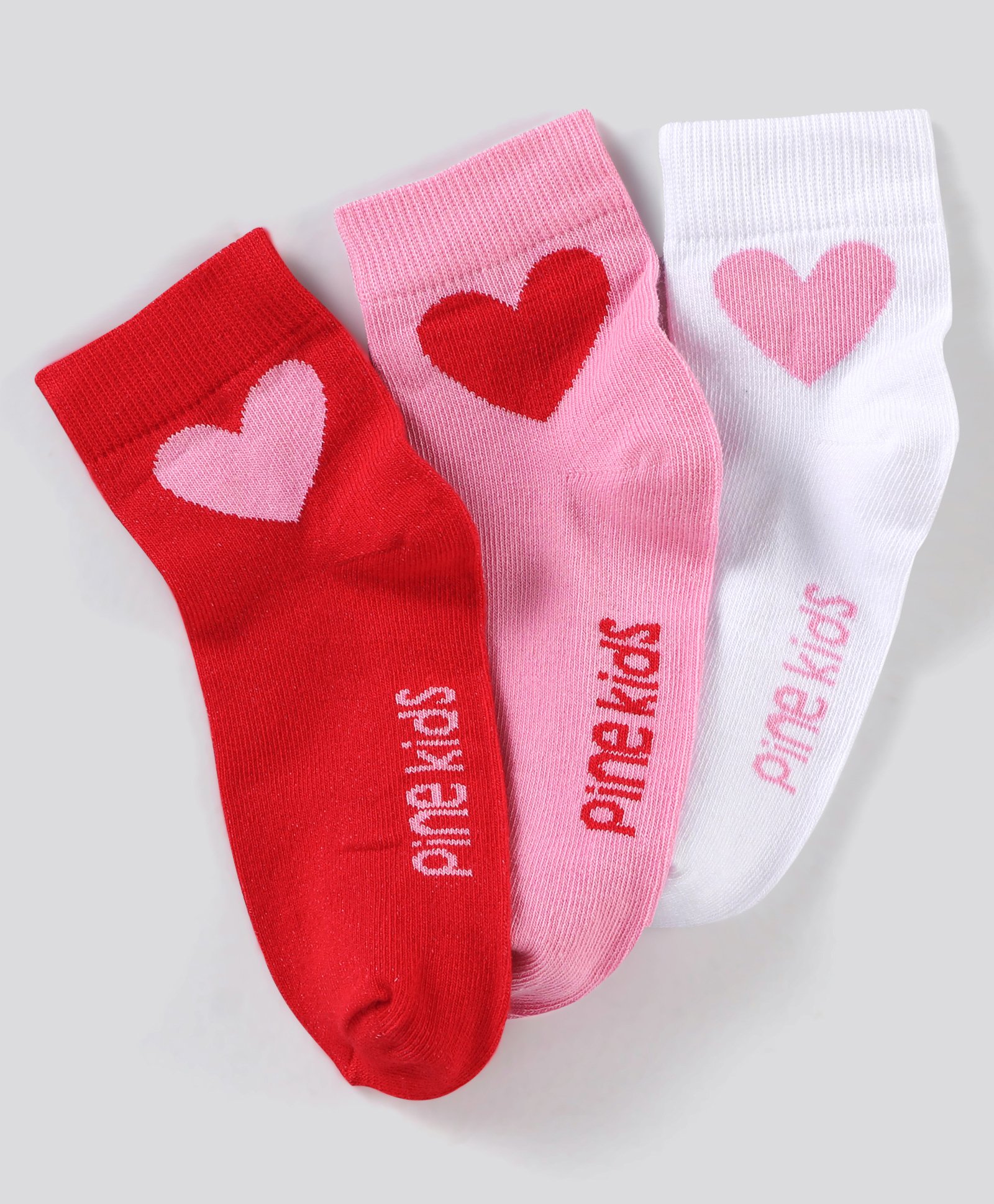 Pine Kids Regular Length Non-Terry Anti-Microbial Socks Pack of 3 (Colour May Vary)-image-26